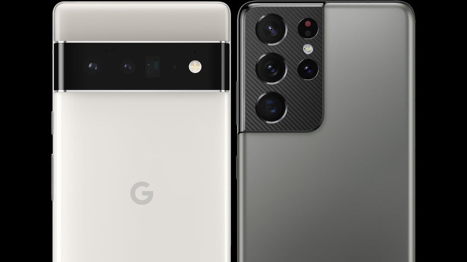 The Pixel 6 Pro finally does away with the camera island in favor of a band that won't wobble - Google Pixel 6 Pro vs Samsung Galaxy S21 Ultra, the recap