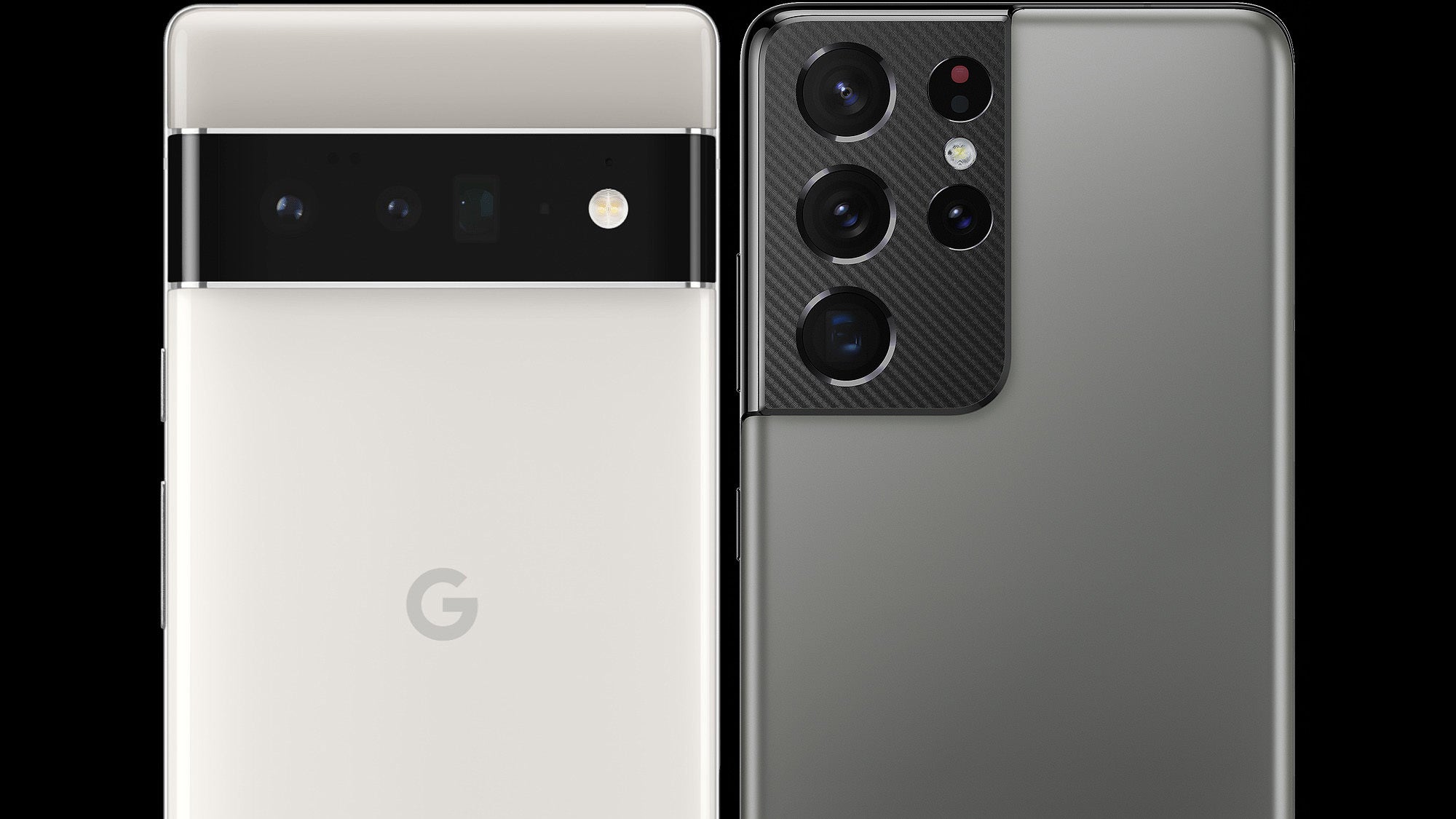 The Pixel 6 Pro finally does away with the camera island in favor of a strip that won&#039;t wobble - Google Pixel 6 Pro vs Samsung Galaxy S21 Ultra