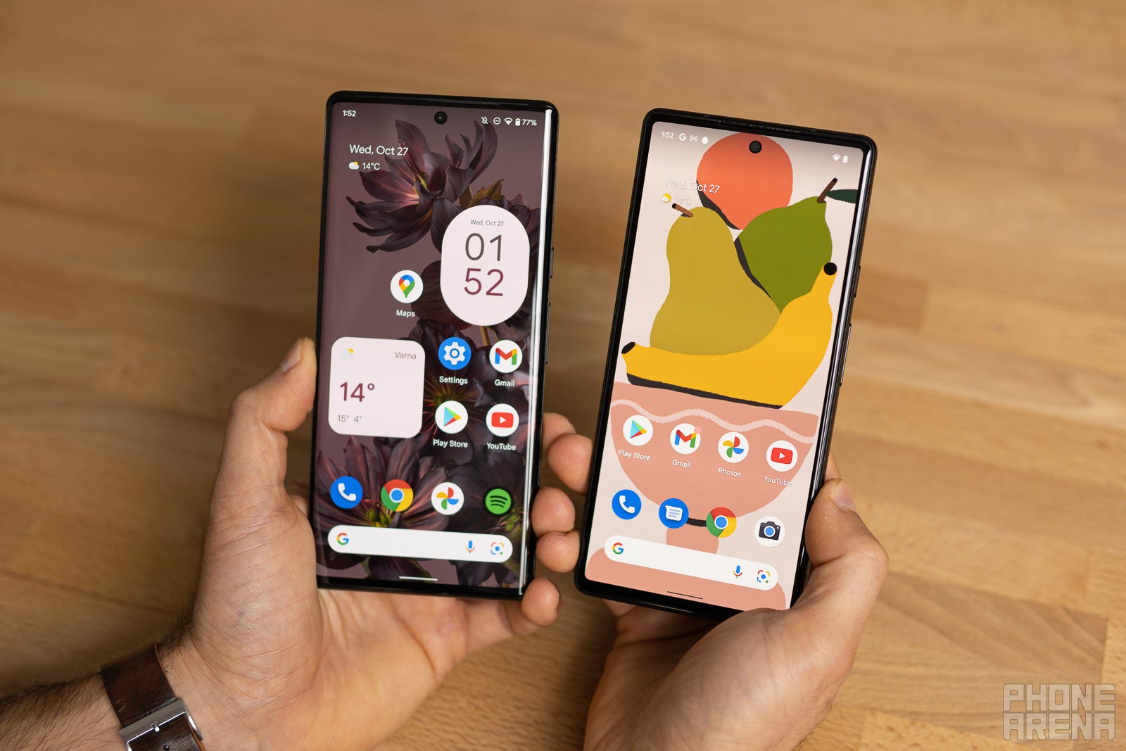 Compare the Google Pixel 6 size against other phones - Android