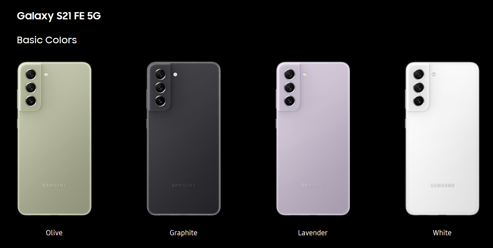 Galaxy S21 FE colors - Samsung Galaxy S21 FE vs Galaxy S21