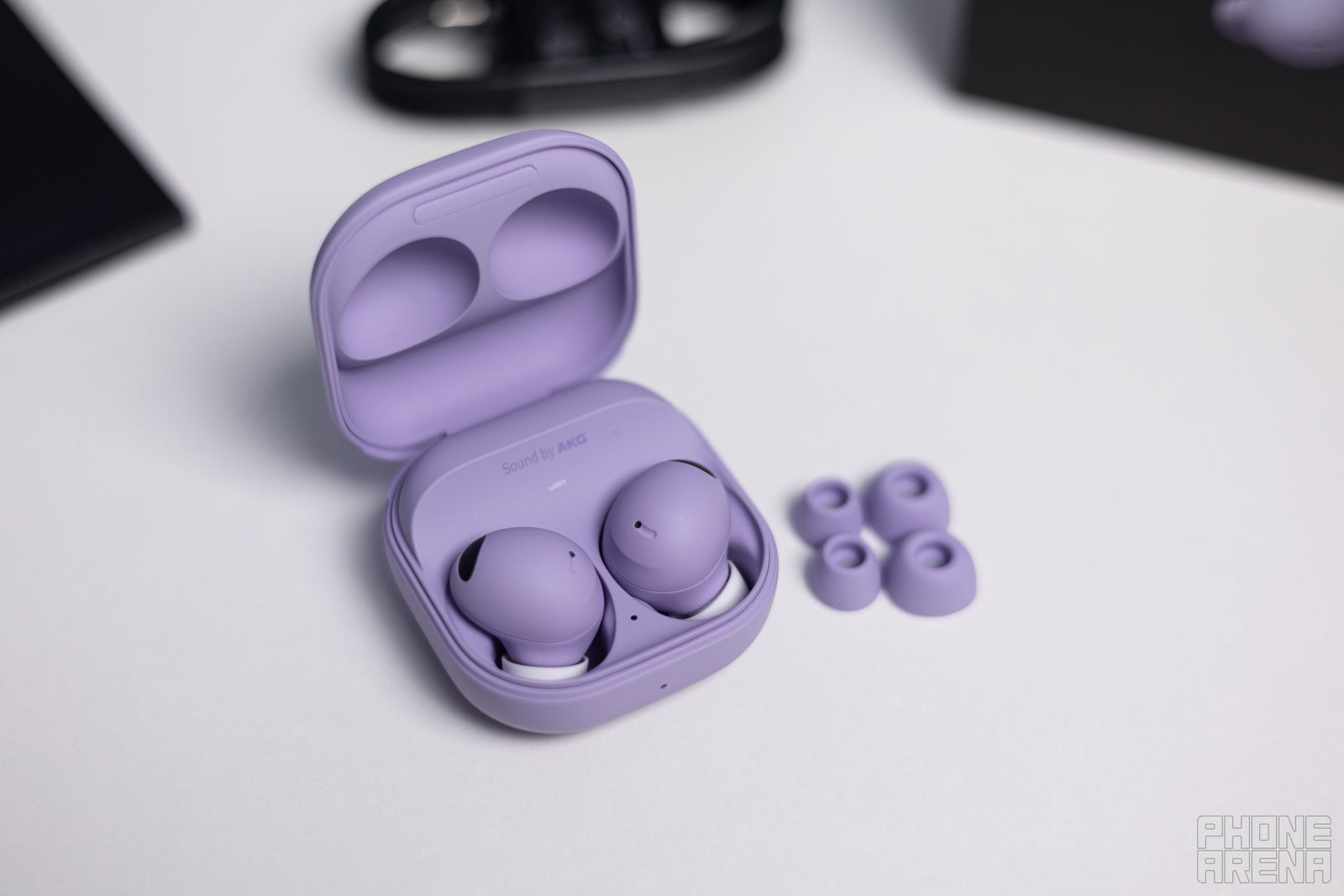 (Image credit - PhoneArena) Galaxy Buds 2 Pro case, open - Galaxy Buds 2 Pro review: Sleeker design, but is it worth the price jump?