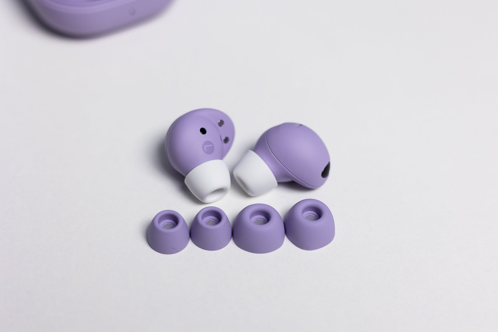 (Image credit - PhoneArena) Galaxy Buds 2 Pro earbuds and included eartips - Galaxy Buds 2 Pro review: Sleeker design, but is it worth the price jump?