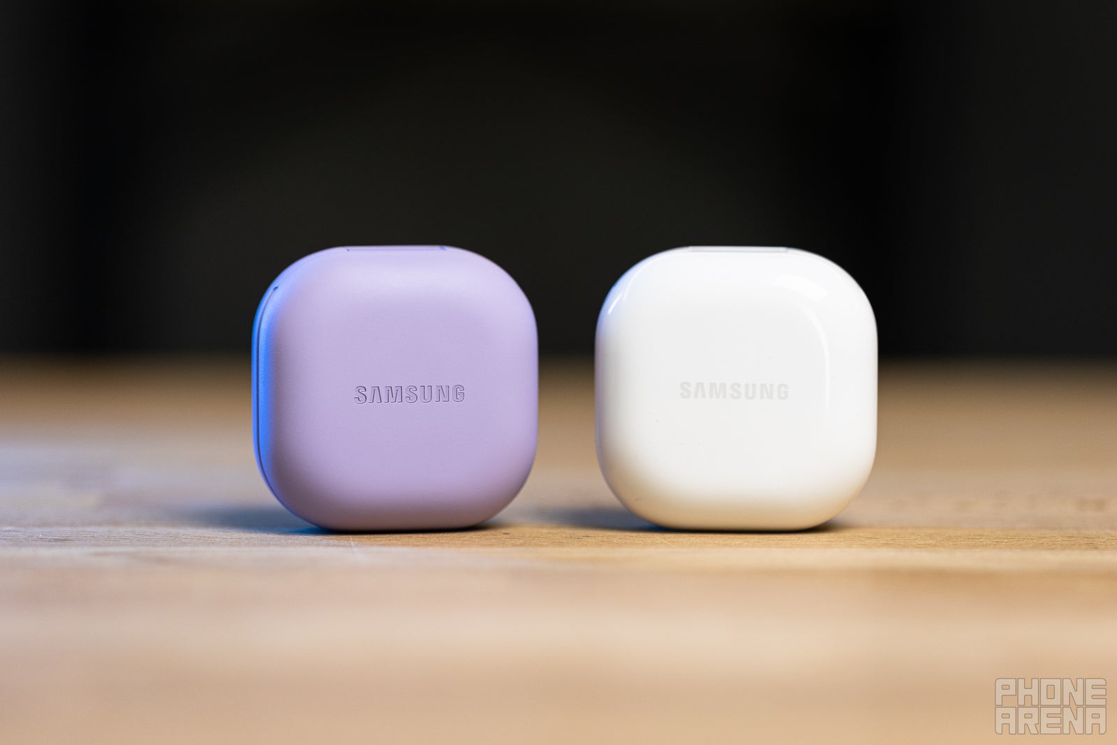 (Image credit - PhoneArena) Galaxy Buds 2 Pro (left) and Galaxy Buds 2 (right) - Galaxy Buds 2 Pro vs Galaxy Buds 2: Can you hear a difference? Or even see it?
