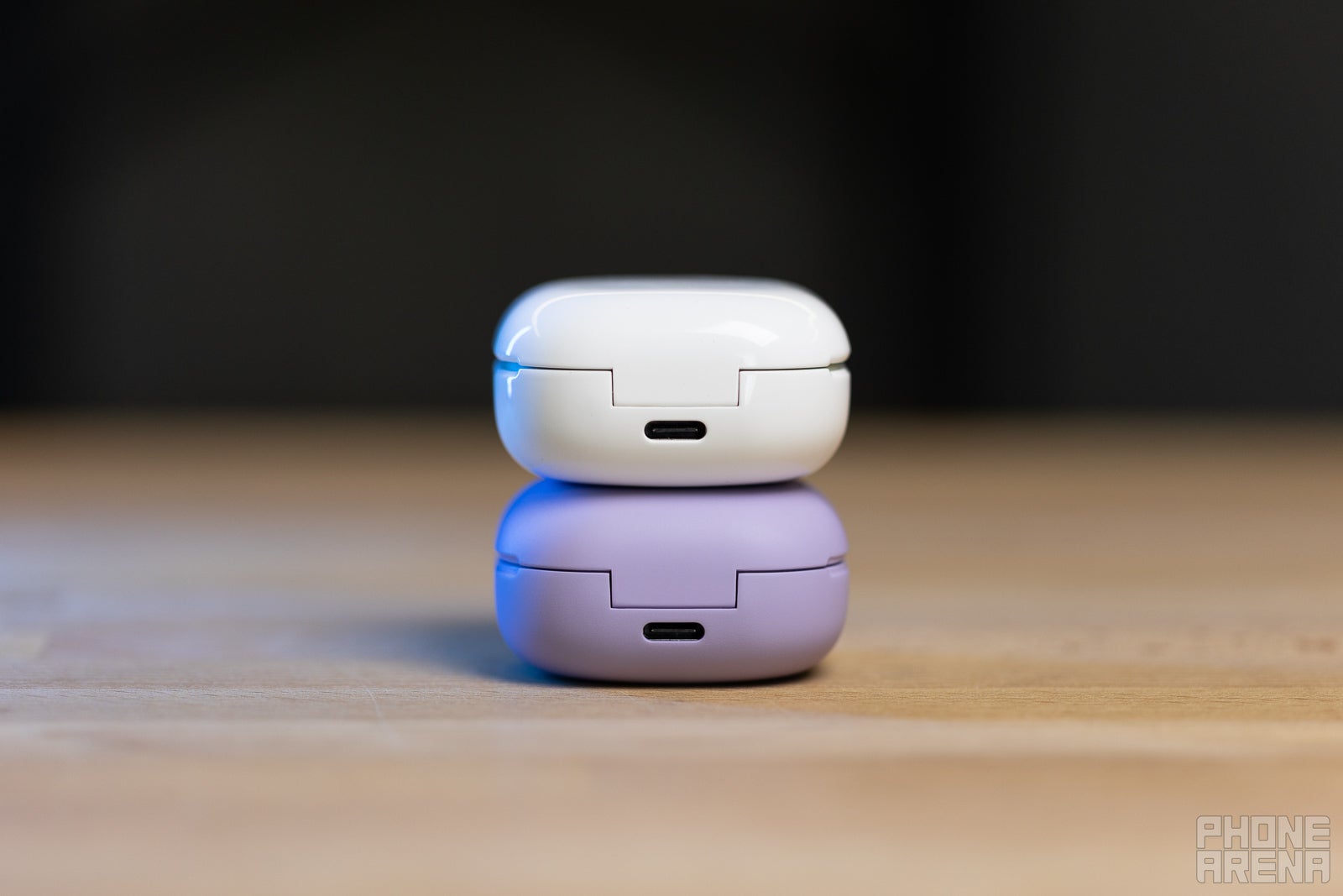 (Image credit - PhoneArena) Galaxy Buds 2 Pro (bottom) and Galaxy Buds 2 (top) - Galaxy Buds 2 Pro vs Galaxy Buds 2: Can you hear a difference? Or even see it?