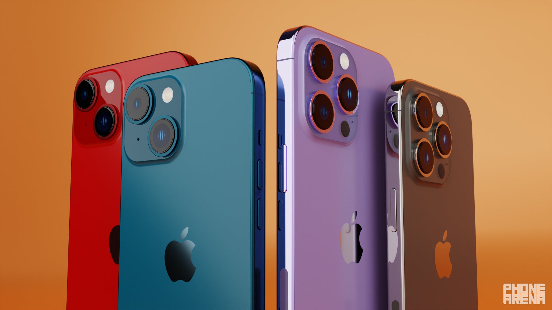 (Image credit - PhoneArena) The iPhone 14 and 14 Max (left) will only have dual cameras, with the Pro models get a third one - Apple iPhone 14 Max preview: Bigger, but not "Pro"