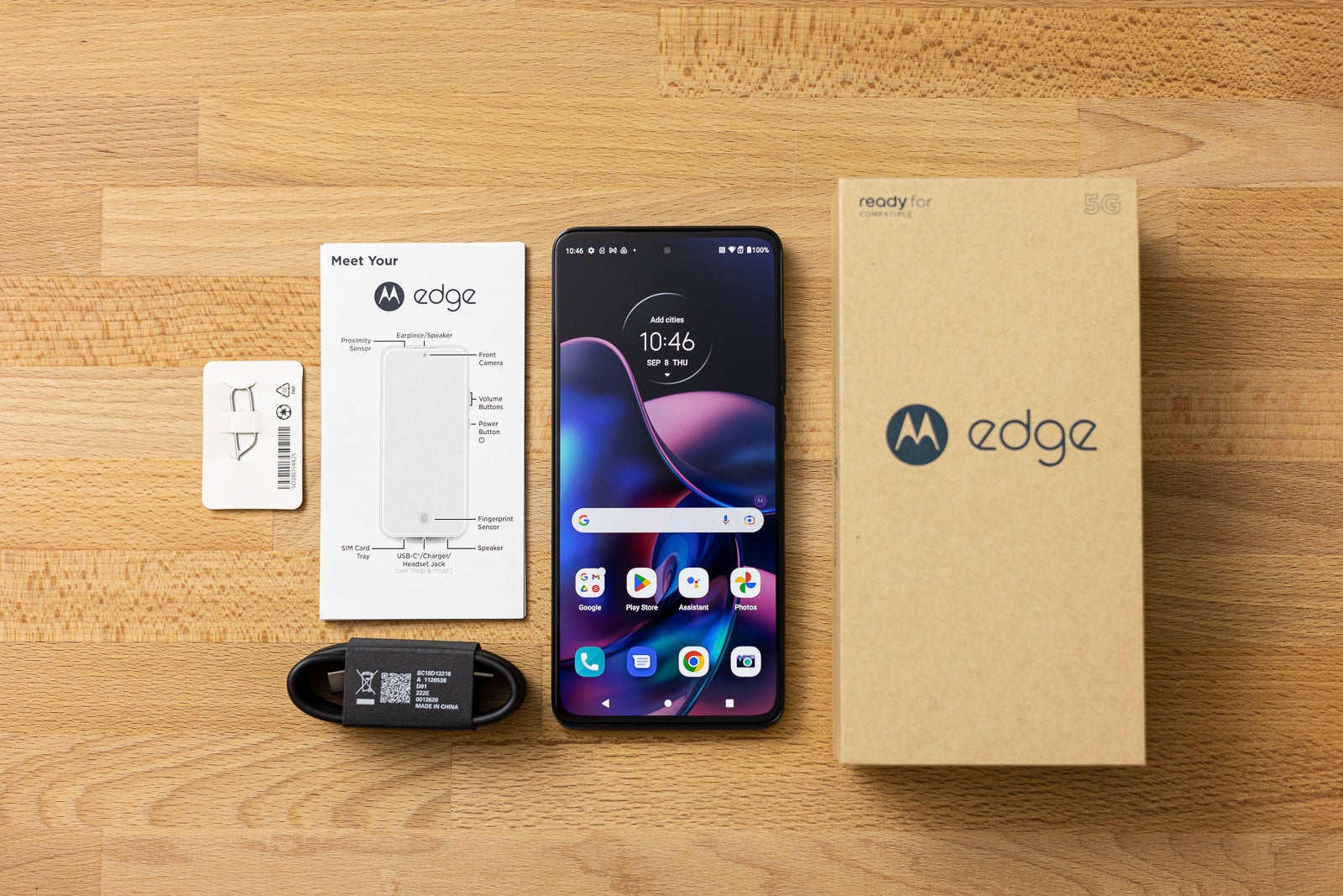 (Image Credit - PhoneArena) Very eco-friendly packaging for the Edge (2022) - Motorola Edge (2022) review: a minor update