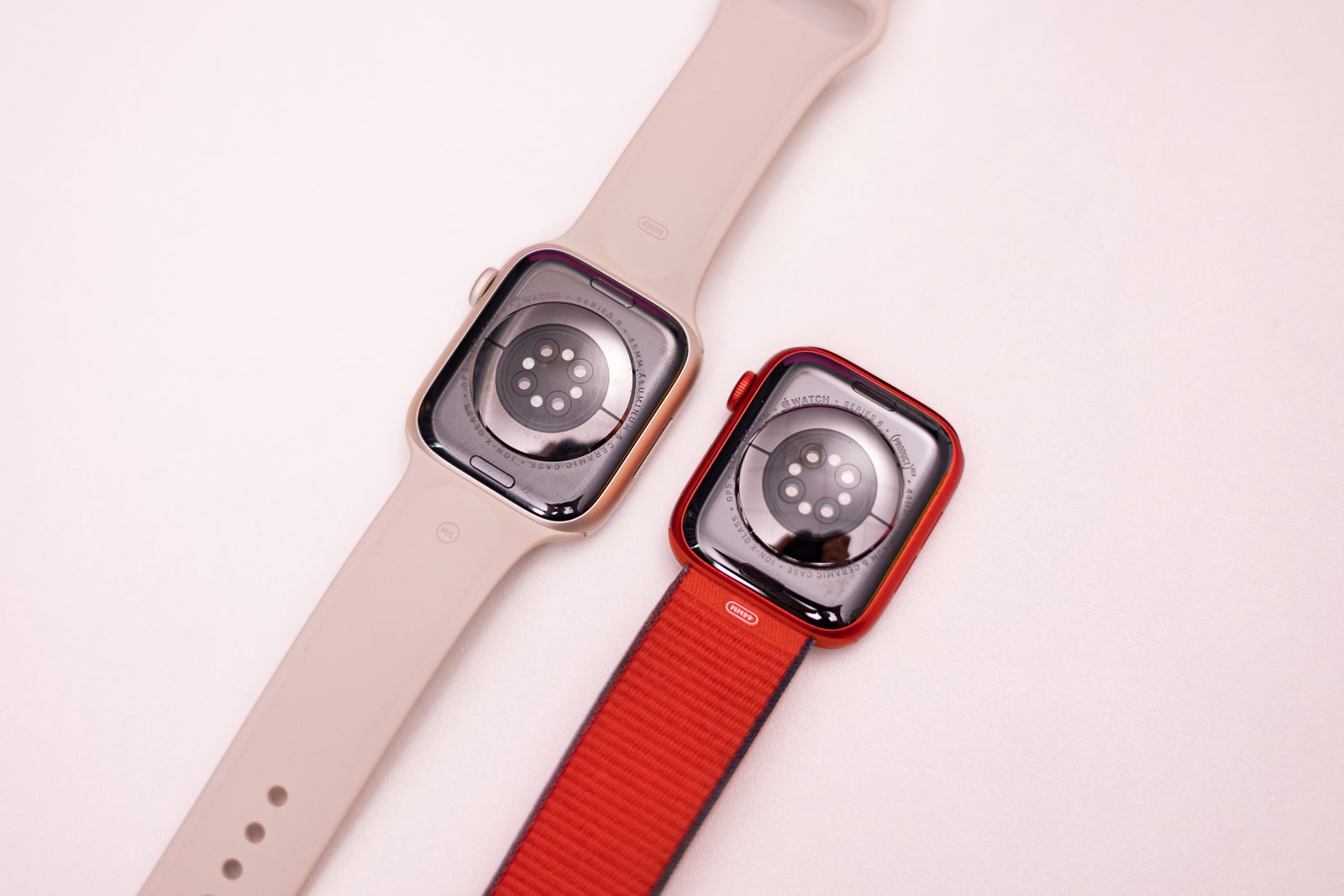 The sensors below (Image credit - PhoneArena) - Apple Watch Series 8 vs Watch Series 6: is it worth getting the new one?