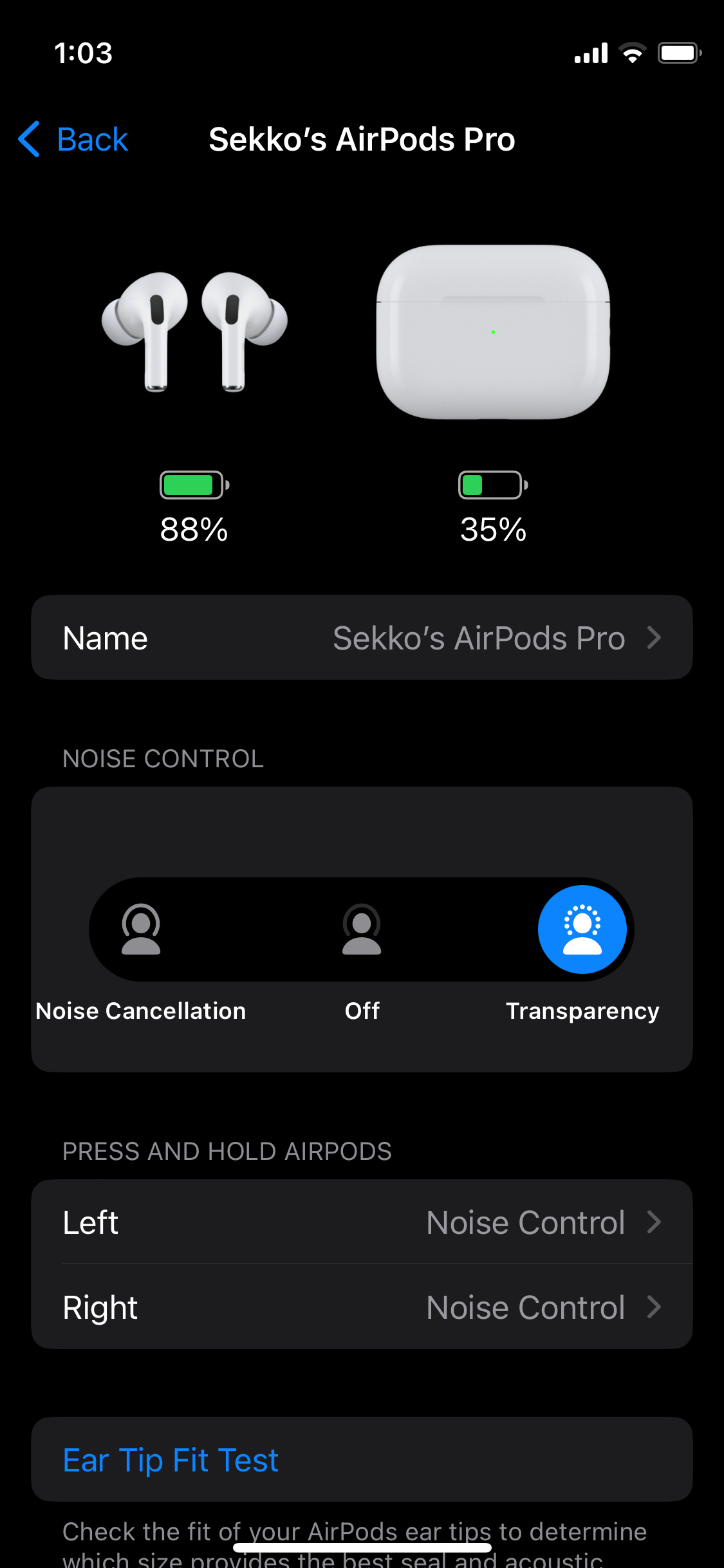 Noise discount airpods pro