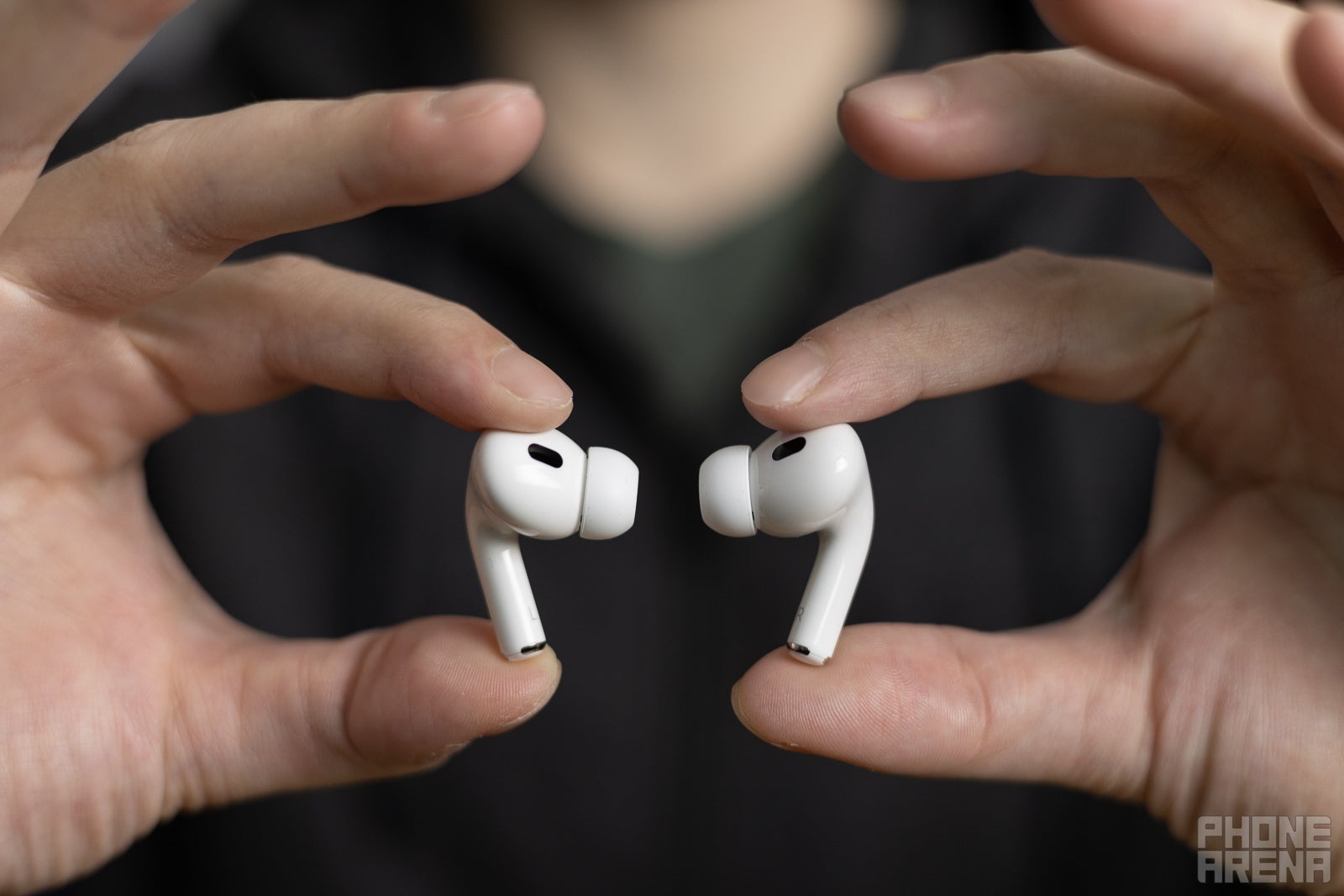 (Image Credit - PhoneArena) AirPods Pro 2 earbuds - AirPods Pro 2 review: Closer to perfection