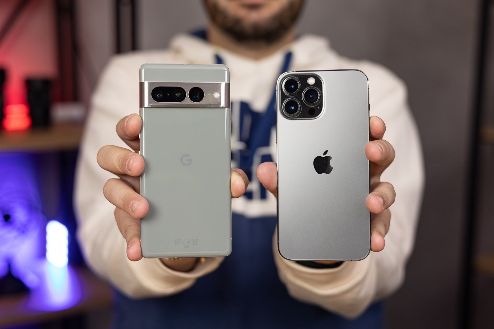 Pixel 7 Pro and iPhone 13 Pro Max