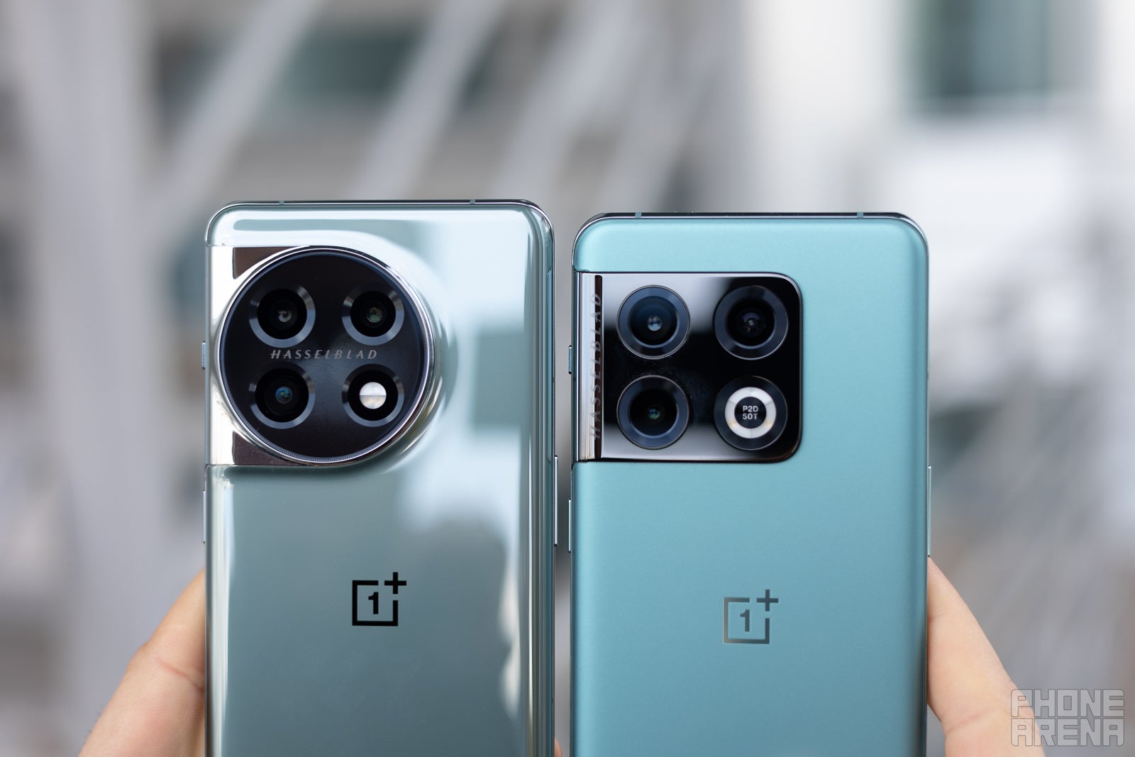 (Image credit - PhoneArena) OnePlus 11 (left) and OnePlus 10 Pro (right) - OnePlus 11 vs OnePlus 10 Pro: what are the main differences?
