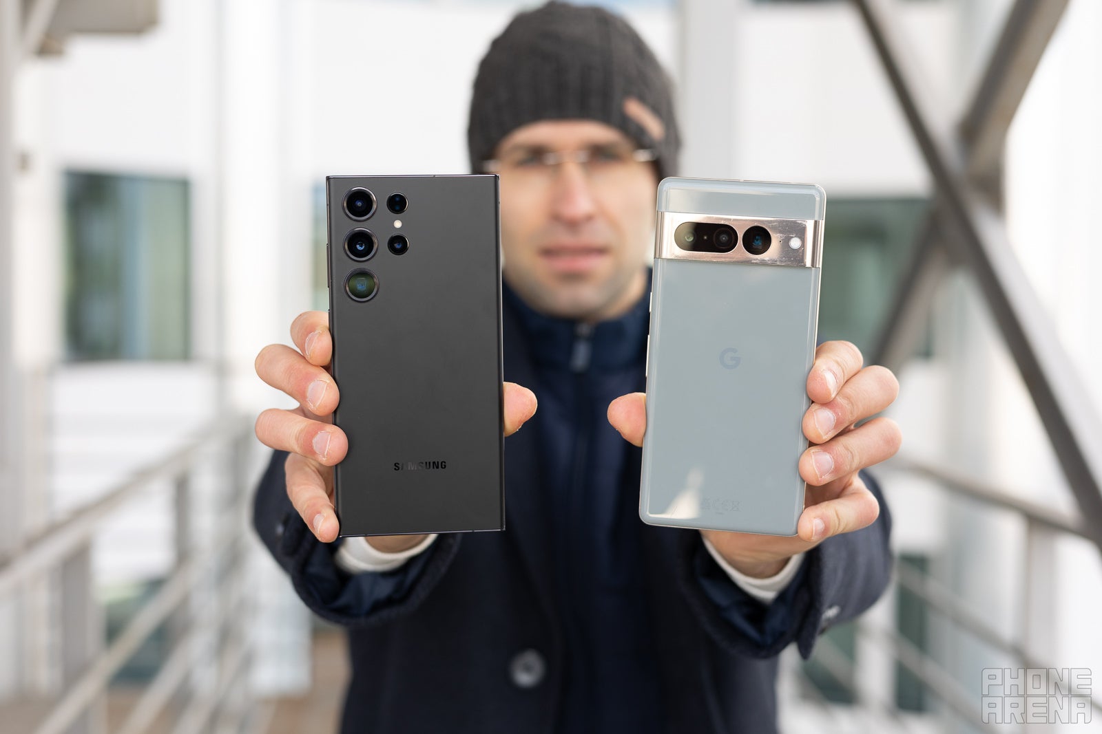 (Image Credit - PhoneArena) S23 Ultra on the left, Pixel 7 Pro on the right - Samsung Galaxy S23 Ultra vs Google Pixel 7 Pro: the battle of Androids
