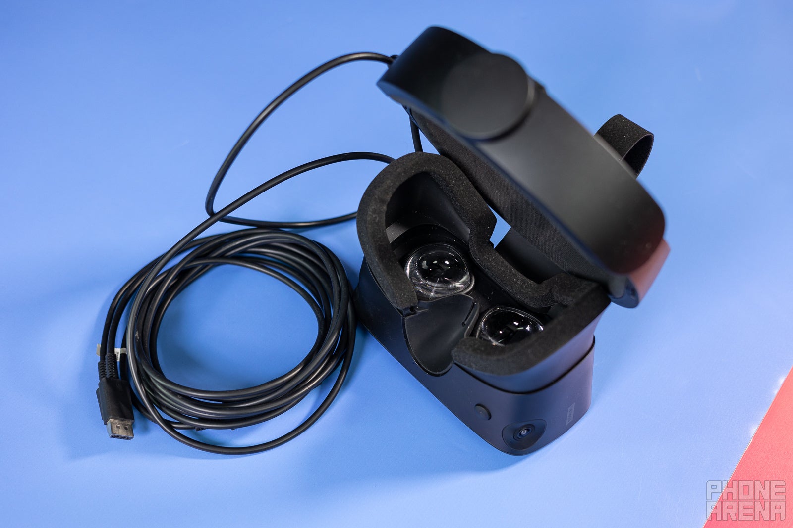 (Image Credit - PhoneArena) The Rift S is spaghetti galore; you&#039;ll have to deal with this thick cable with two ends - Meta Quest 2 vs Oculus Rift S: Which one should you buy? The standalone VR headset or the PCVR-only