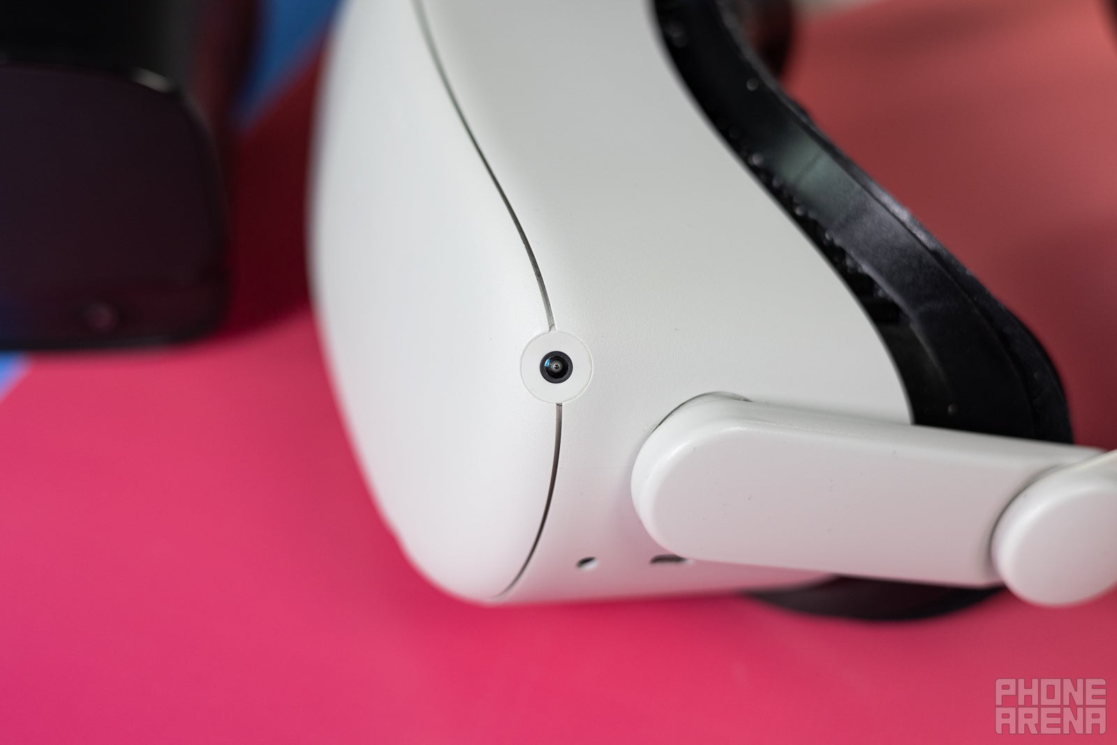 (Image Credit - PhoneArena) The Quest 2 has some really impressive speakers, embedded into the side plastic pieces that hold the head strap - Meta Quest 2 vs Oculus Rift S: Which one should you buy? The standalone VR headset or the PCVR-only