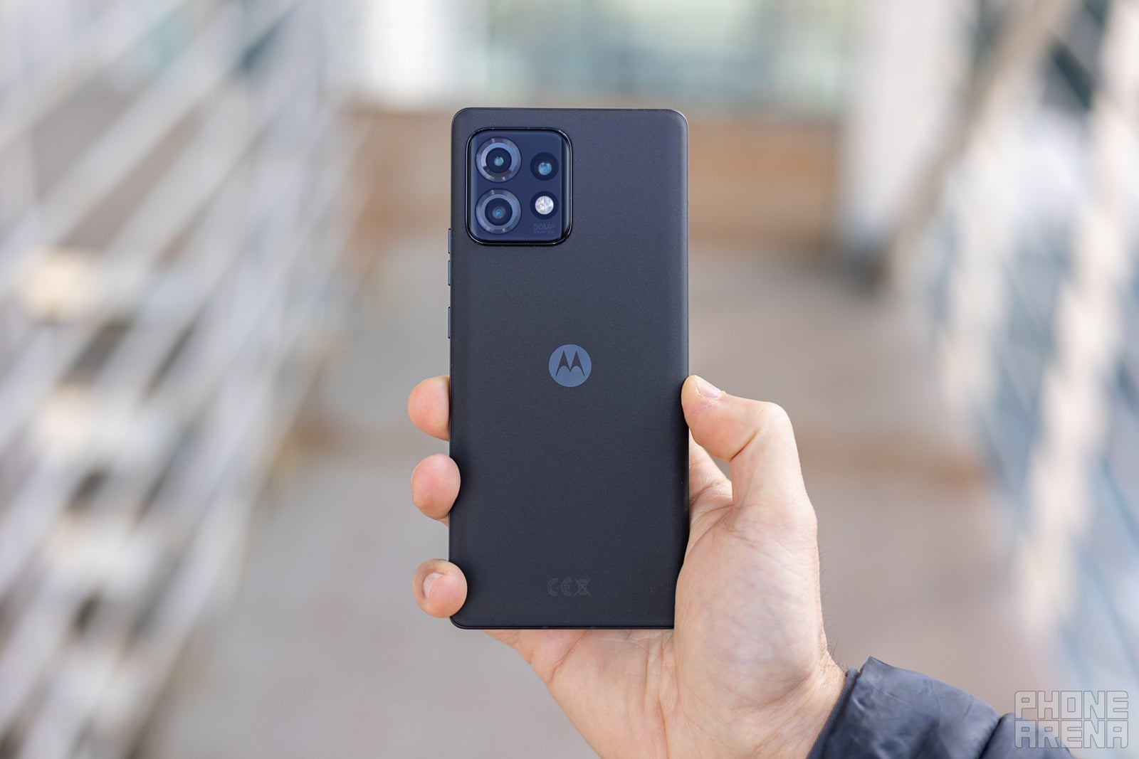 (Image Credit - PhoneArena) Slim and lightweight, and that finish on the back is really nice and soft - Motorola Edge 40 Pro Review: Motorola&#039;s best flagship in years