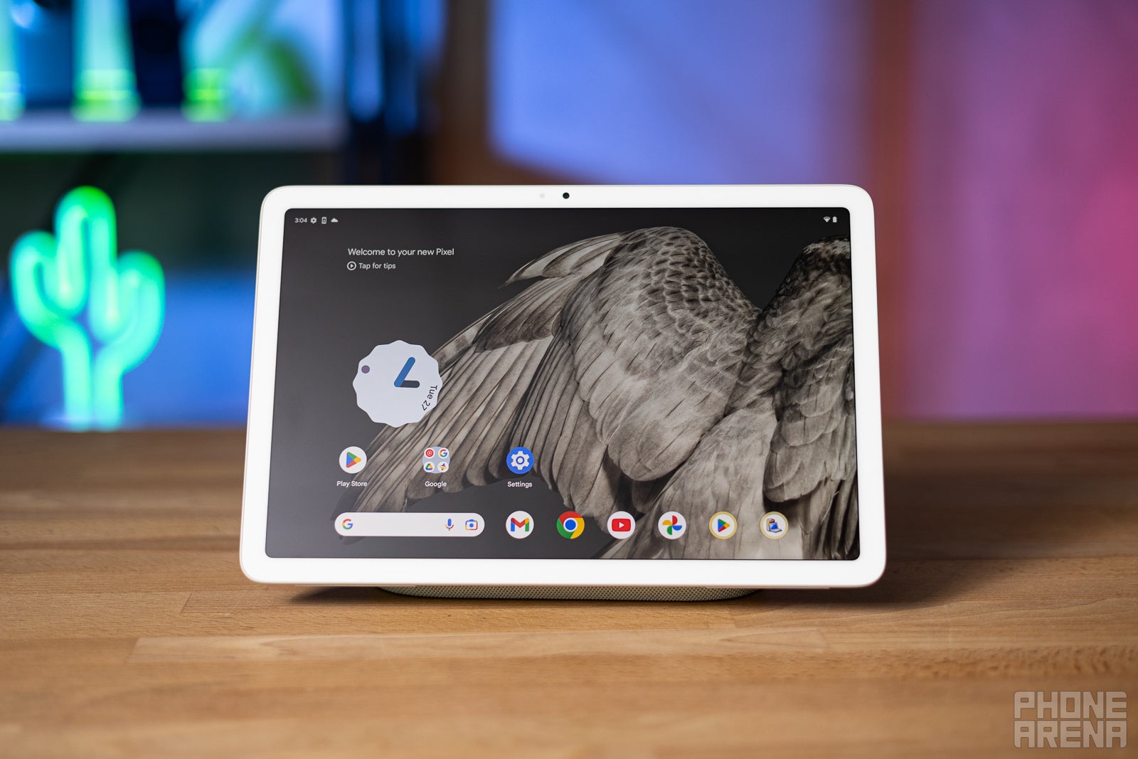 Google Pixel Tablet with Charging Speaker Dock - Android Tablet with  11-Inch Screen, Smart Home Controls, and Long-Lasting Battery - Hazel/Hazel  - 128