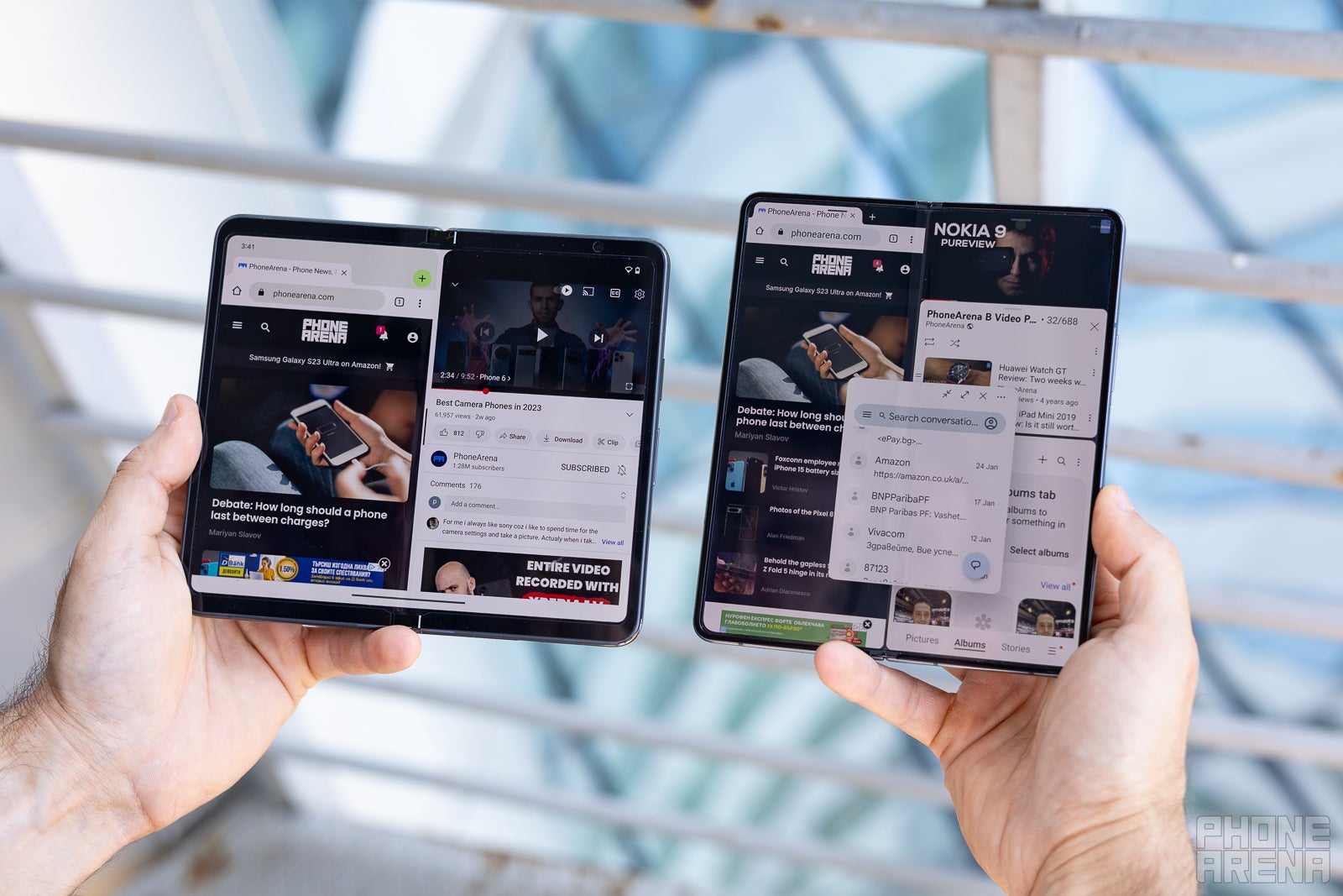 (Image Credit - PhoneArena) - Google Pixel Fold vs Samsung Galaxy Z Fold 4: what are the differences?