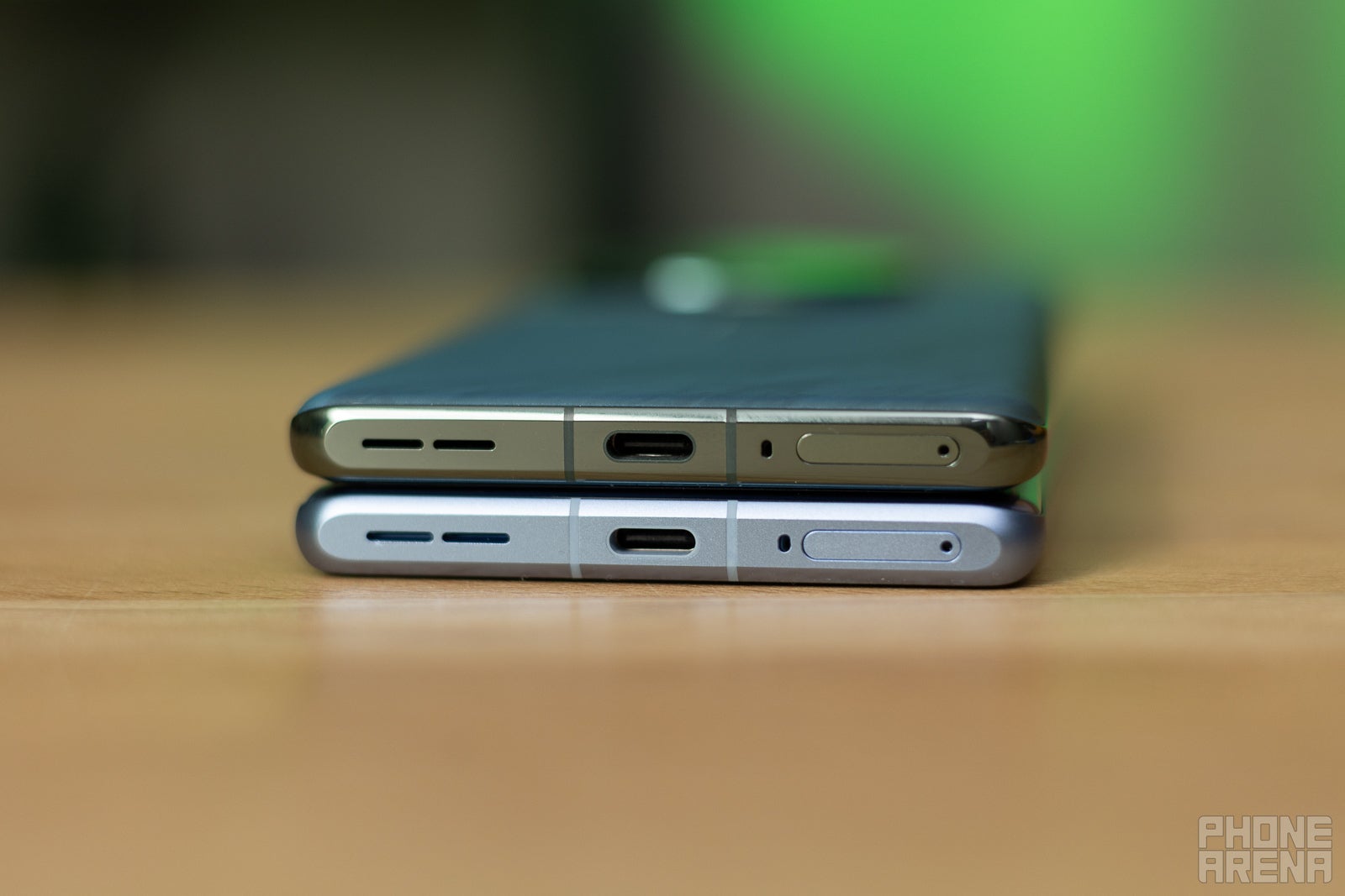 The bottom sides of the OnePlus 12 and the OnePlus 12R