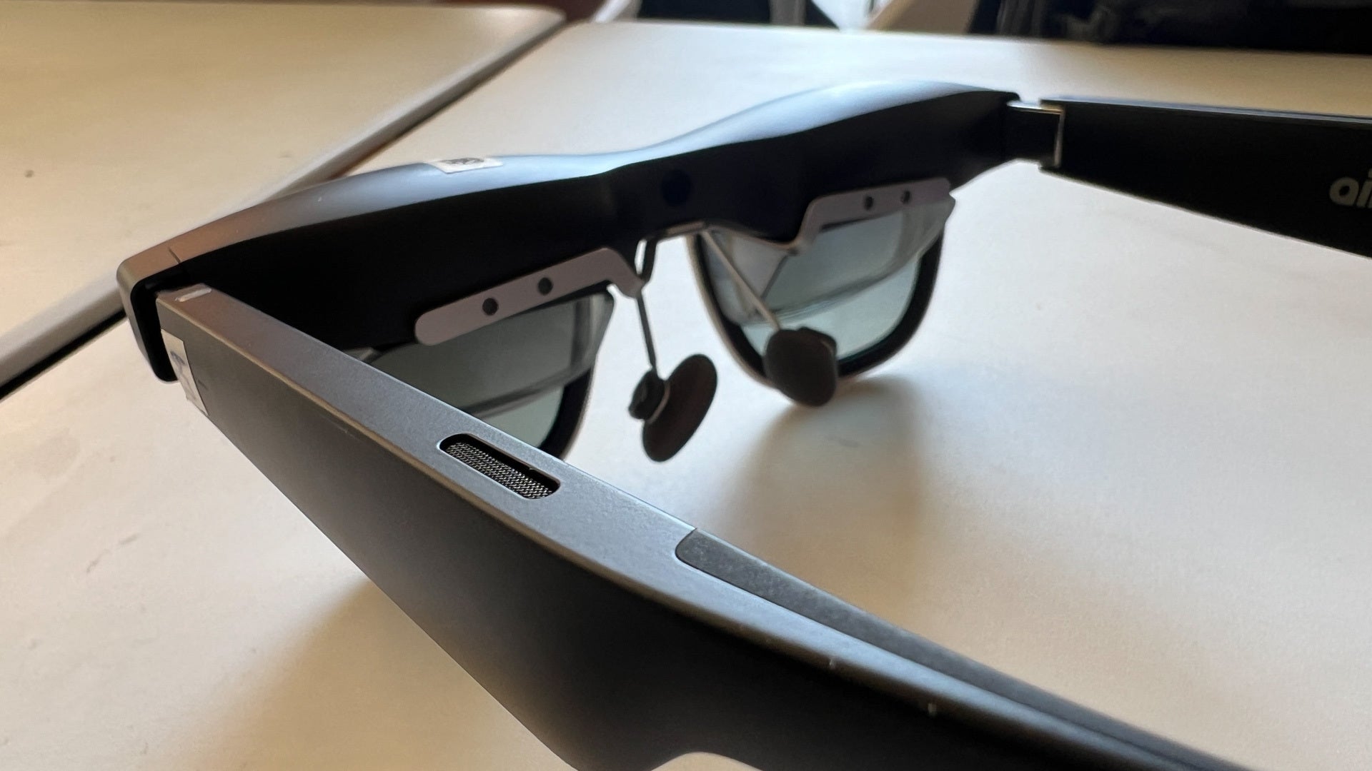 Flexible temples, soft nosepads, balanced (light) weight distribution – this is what advanced AR design is supposed to be (image credit - PhoneArena) - Xreal Air 2 Ultra preview: next-level AR experience