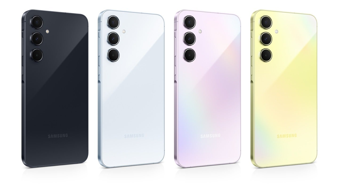 All four Galaxy A55 5G colors. - Galaxy A55 Preview: Samsung playing it safe, leaving us wanting for more