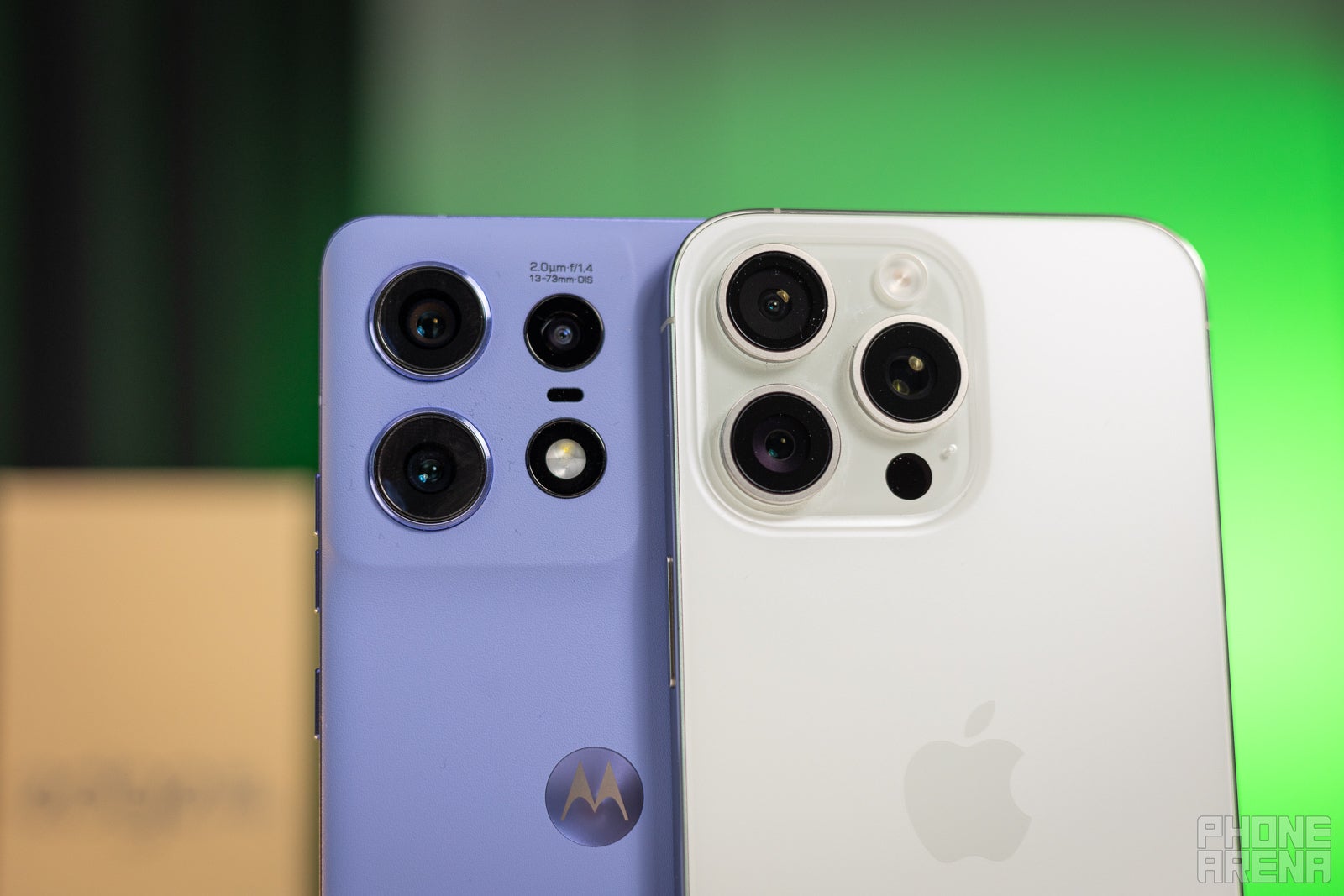 These camera bumps even look rather similar&amp;nbsp;(Image credit - PhoneArena) - Motorola Edge 50 Pro vs iPhone 15 Pro Max: The dark knight rises
