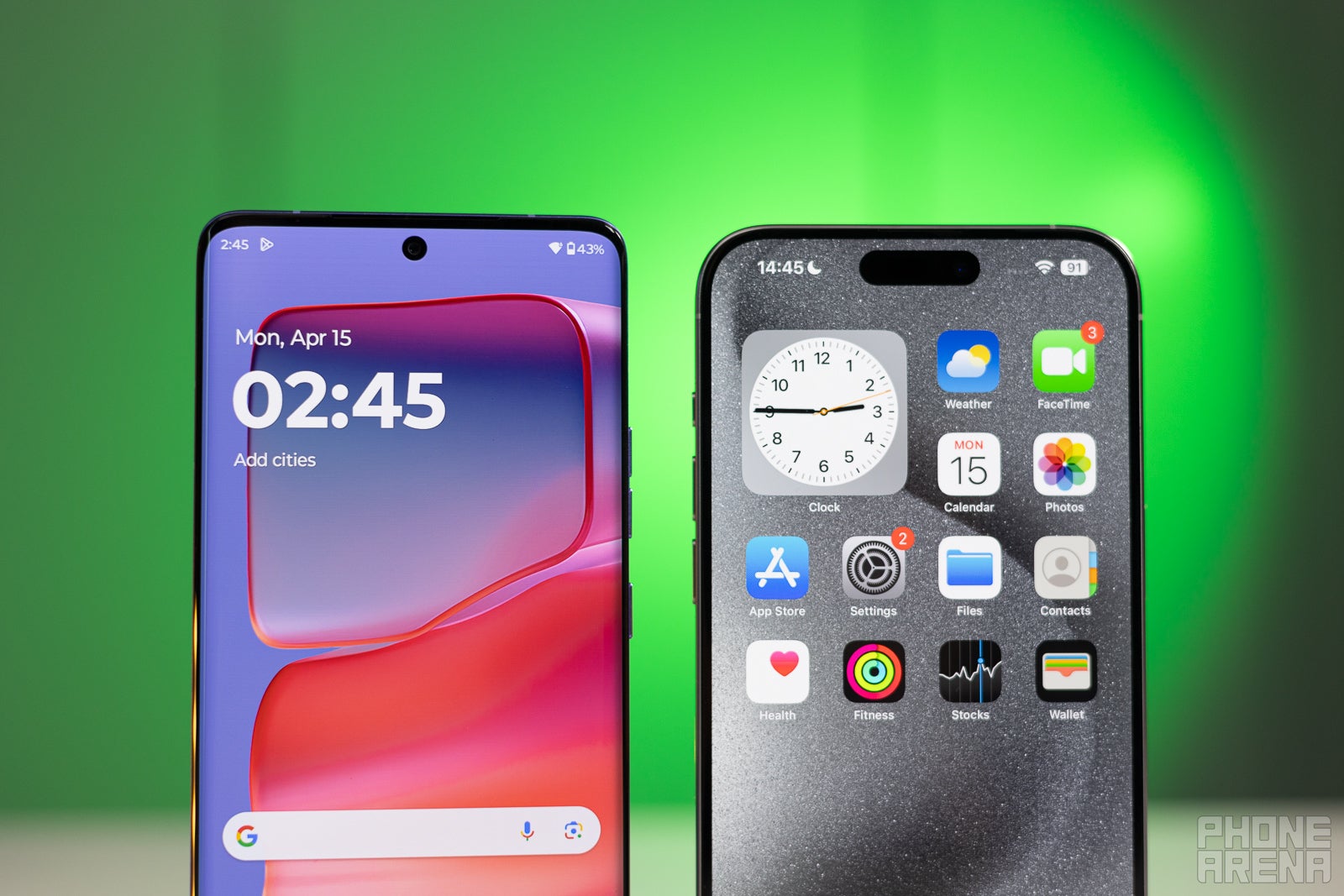 To notch or to hole-punch, pardon - it&#039;s a Dynamic Island&amp;nbsp;(Image credit - PhoneArena) - Motorola Edge 50 Pro vs iPhone 15 Pro Max: The dark knight rises