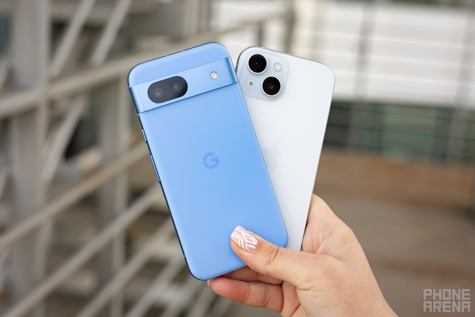 Go for the Pixel if you enjoy Android and don't mind a slightly uglier phone, go for the iPhone if you want an Apple badge and more firepower (Image by PhoneArena) - Google Pixel 8a vs iPhone 15: Has the iPhone found its budget nemesis?