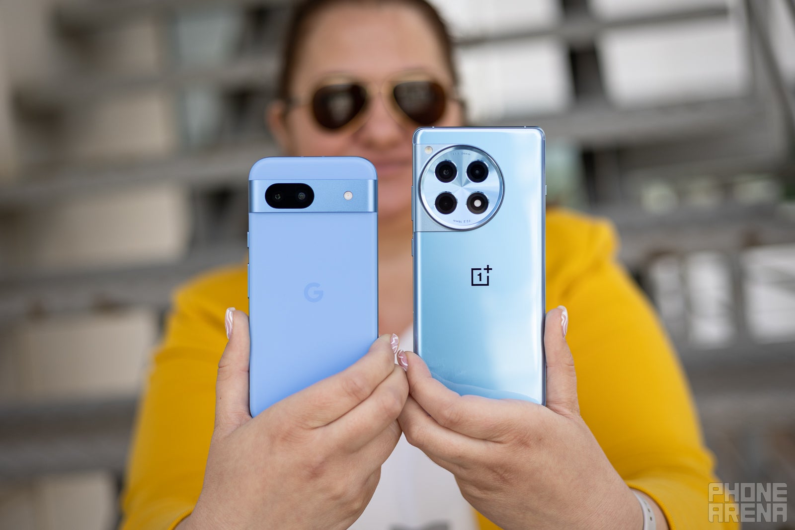 Pixel 8a vs OnePlus 12R (Image by PhoneArena) - Google Pixel 8a vs OnePlus 12R: The OnePlus mid-range game is too strong this year