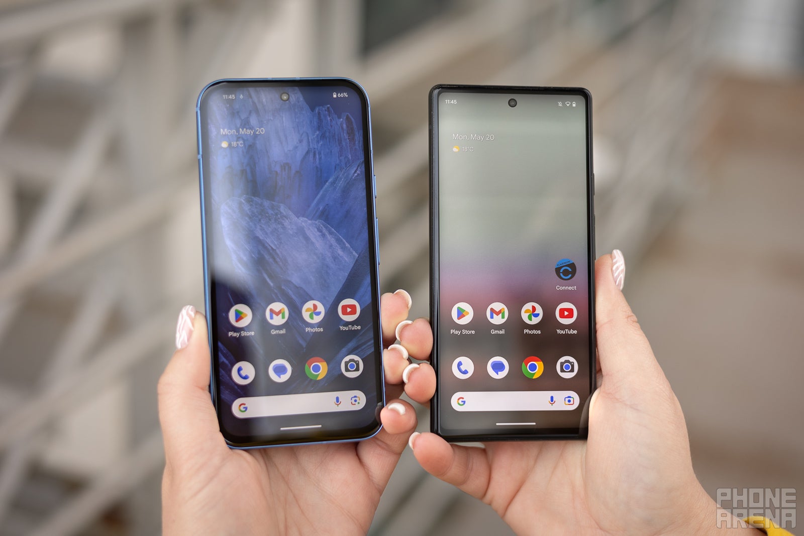 Uma taxa de atualização de 120 Hz faz uma grande diferença no Pixel 8a (Imagem de PhoneArena) - Google Pixel 8a vs Pixel 6a: O que há de novo em dois anos de evolução