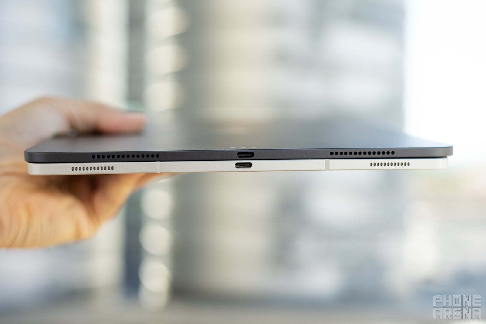Apple has delivered the thinnest tablet so far (Image by PhoneArena) - iPad Pro M4 13-inch VS Galaxy Tab S9 Ultra: The upper echelon