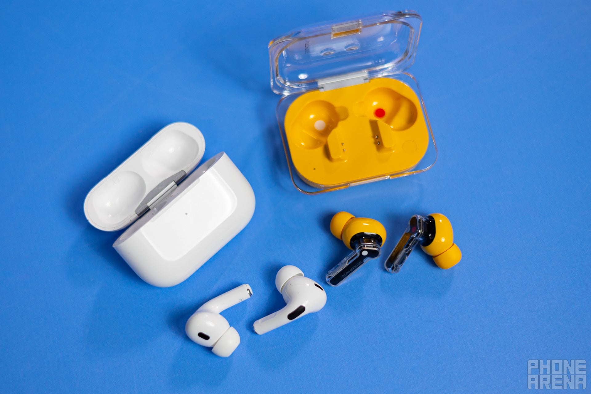 About as pocketable as the AirPods Pro (Image credit - PhoneArena) - Nothing Ear (a) review: the perfect $100 replacement