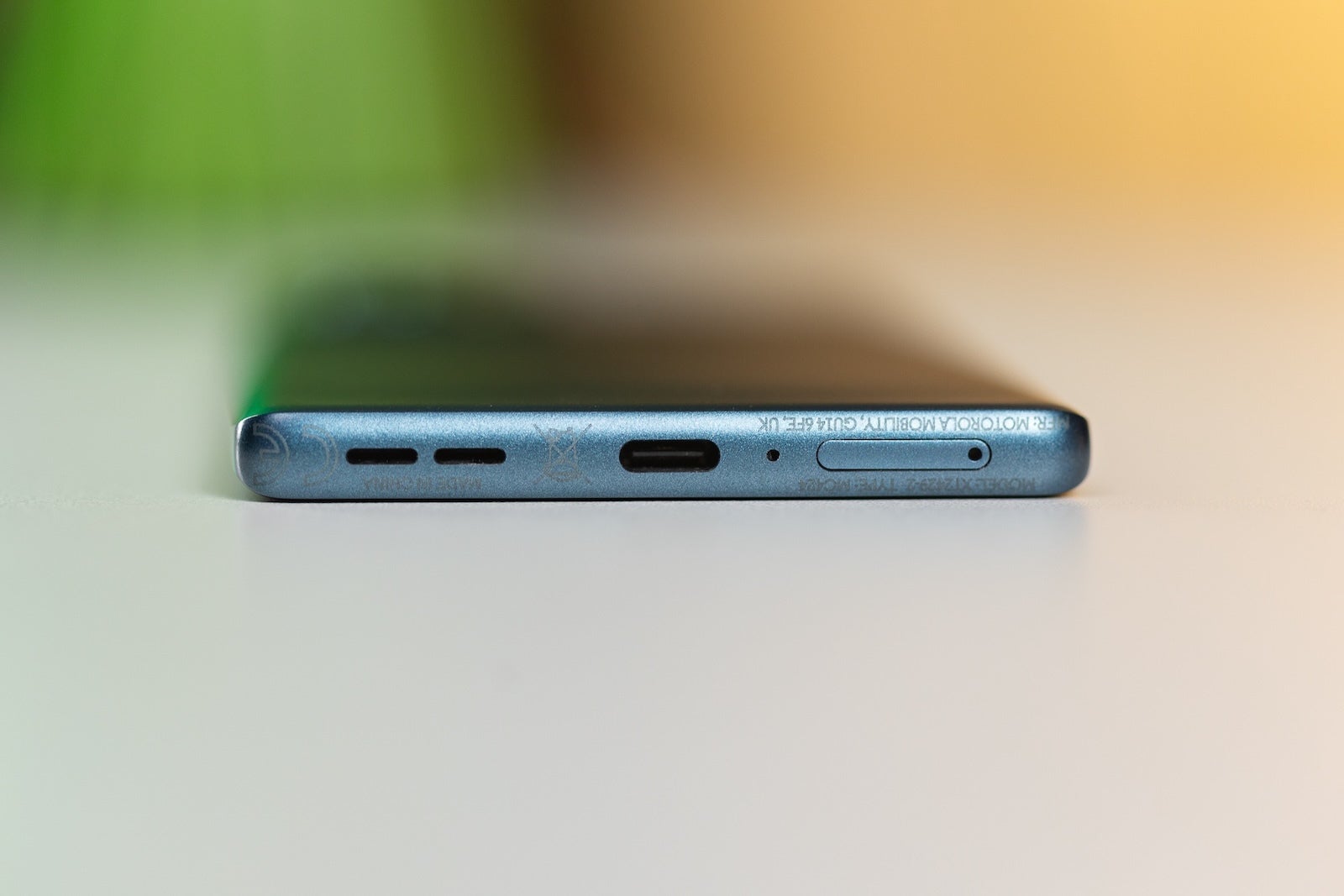 The USB-C port of the Motorola Edge 50 Fusion. (Image by PhoneArena) - Motorola Edge 50 Fusion Review: This might be one of the best-value phones for 2024