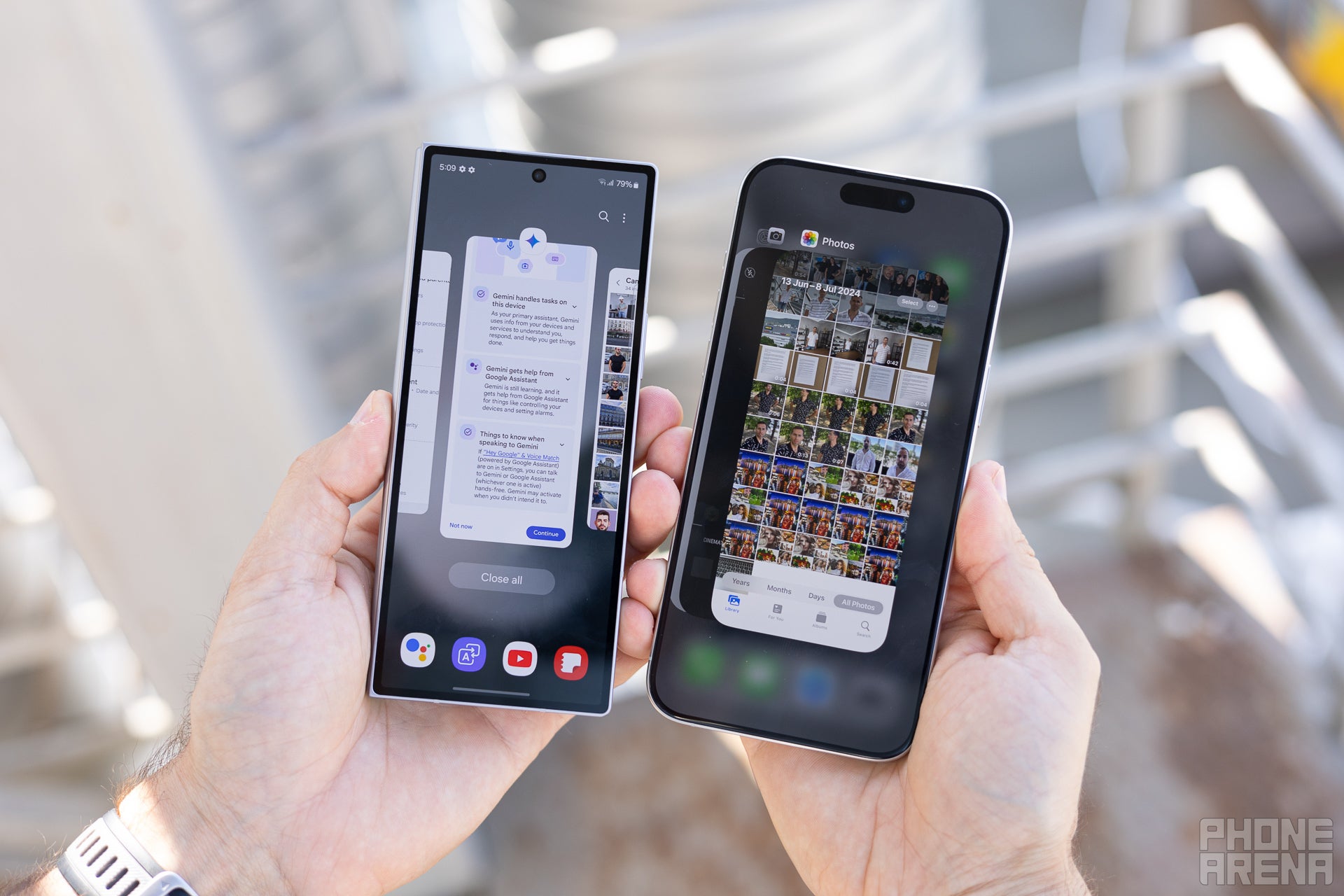 Power and versatility vs the iPhone&amp;nbsp;(Image credit - PhoneArena) - Samsung Galaxy Z Fold 6 vs iPhone 15 Pro Max: top foldable or top candybar?