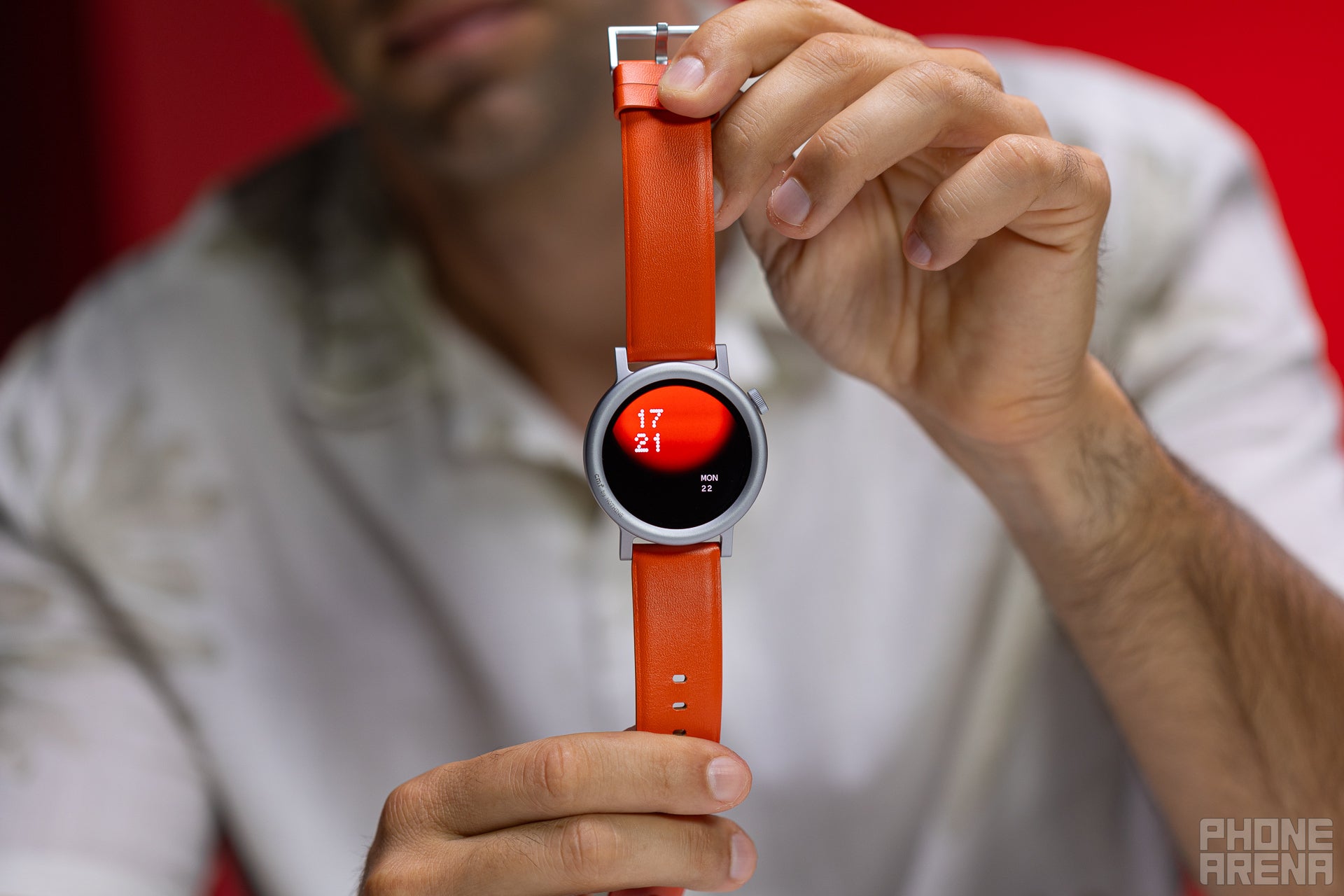 Gorgeous in orange (Image by PhoneArena) - Nothing CMF Watch Pro 2 review: The anti-smartwatch smartwatch