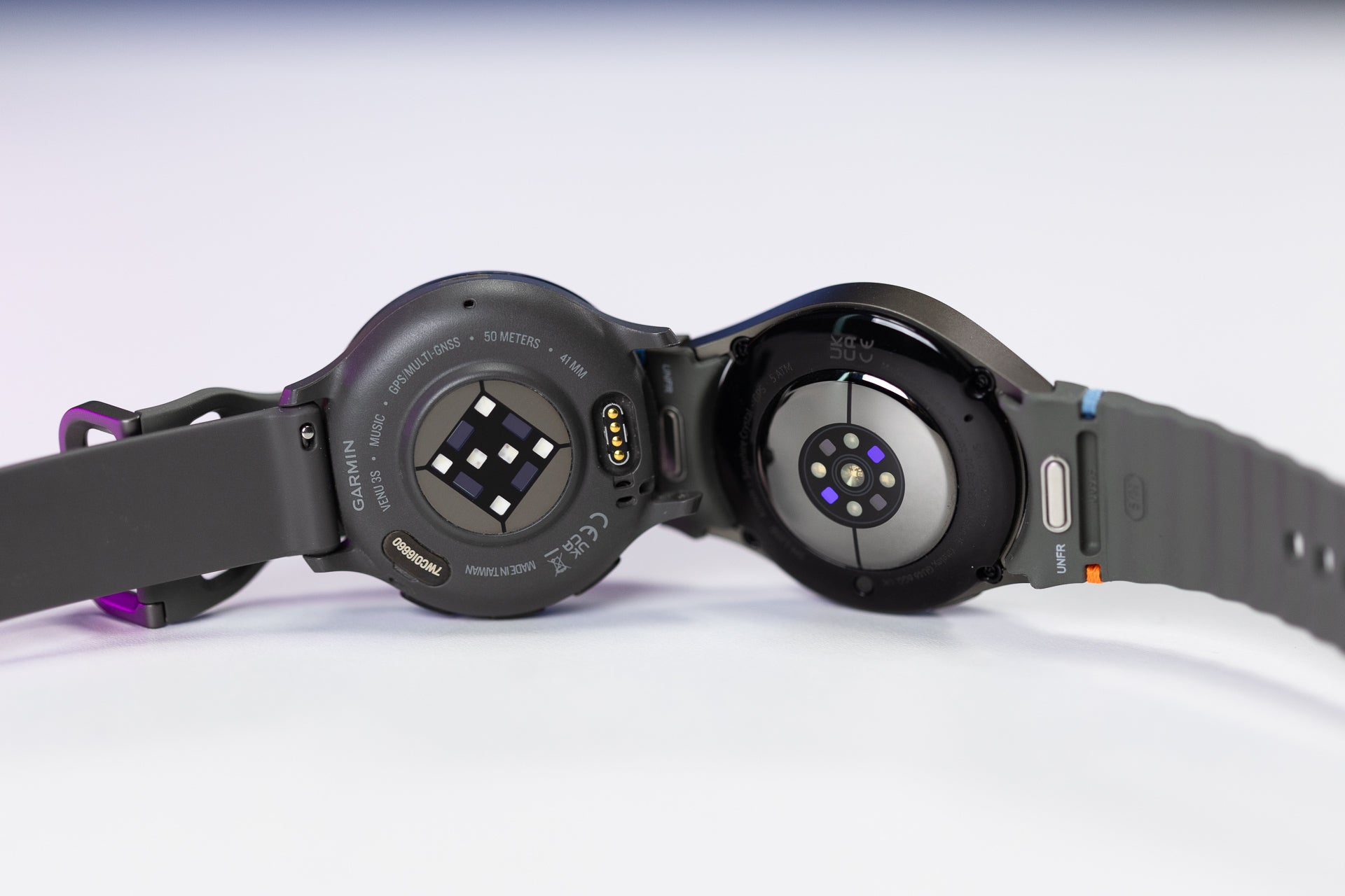 The Venu 3 has Garmin&#039;s Elevate Gen5 sensor, while the Galaxy also comes with a new BioActive sensor (Image by PhoneArena) - Garmin Venu 3 vs Samsung Galaxy Watch 7: Don&#039;t make a mistake!