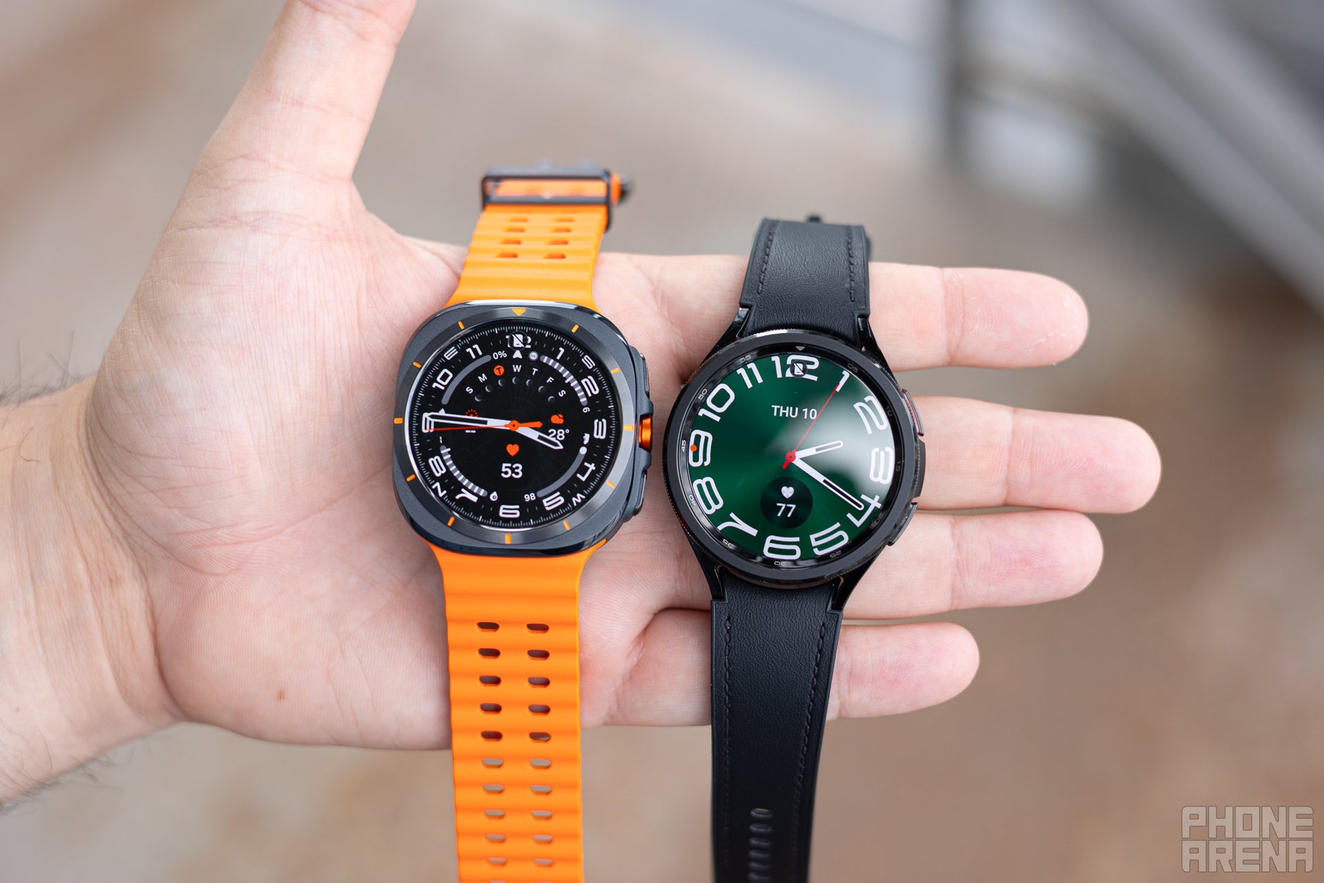 The Galaxy Watch 6 Classic feels more convenient to wear (Image Credit-PhoneArena) - Galaxy Watch Ultra vs Galaxy Watch 6 Classic: Samsung&#039;s most premium smartwatches so far