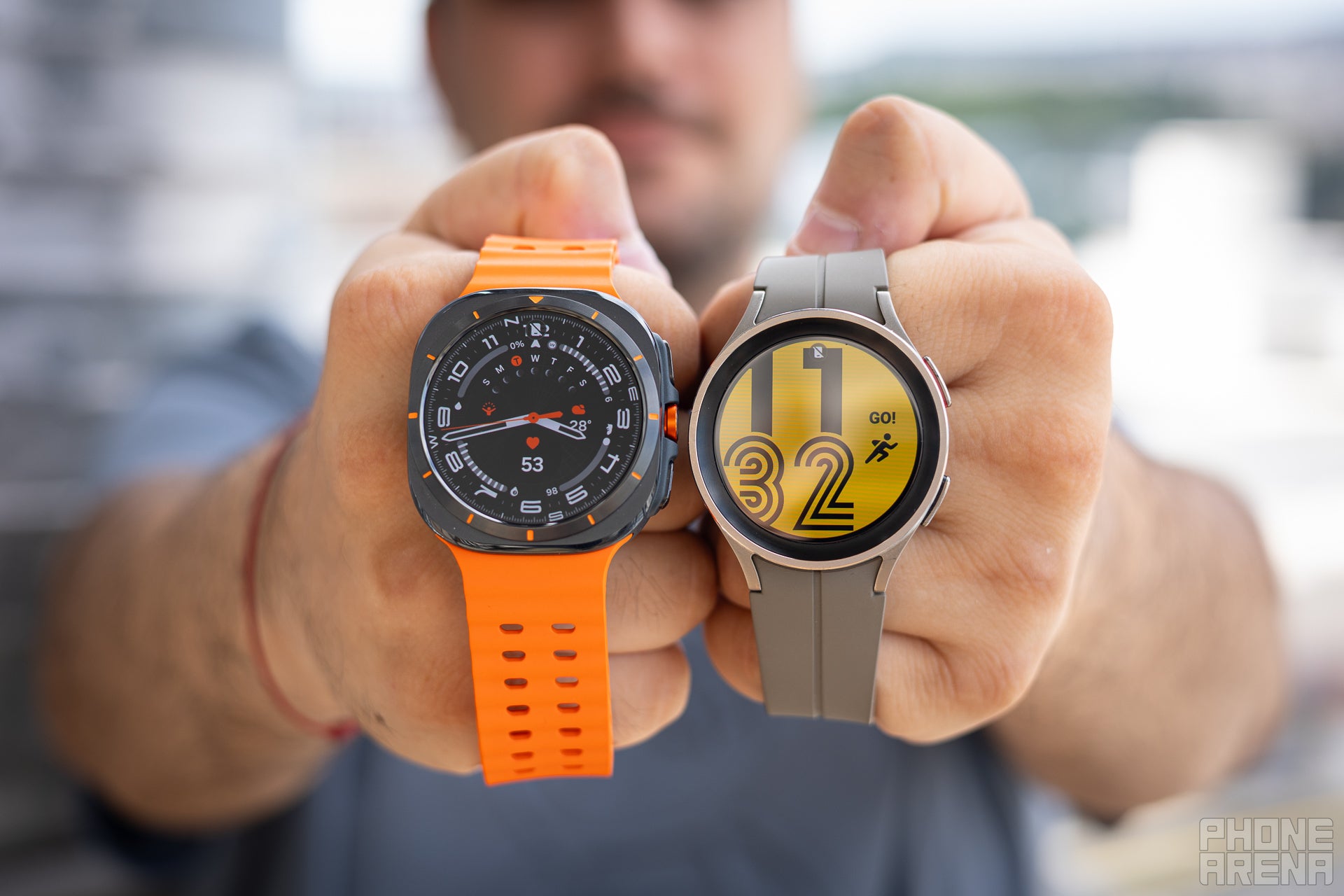 Two titanium champions (Image Credit-PhoneArena) - Galaxy Watch Ultra vs Galaxy Watch 5 Pro: Samsung&#039;s most rugged smartwatches