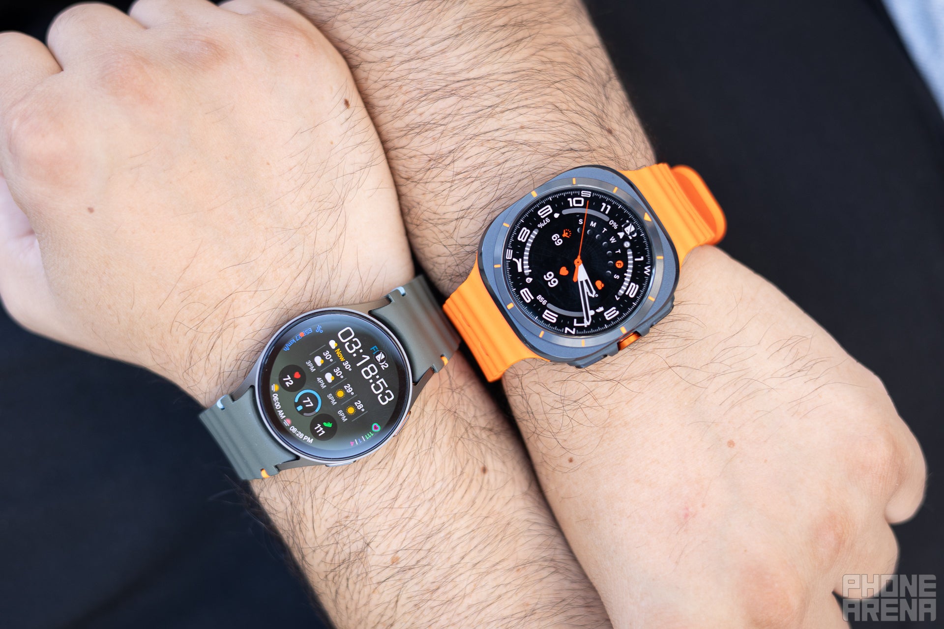 Rugged vs stylish (Image by PhoneArena) - Samsung Galaxy Watch Ultra vs Galaxy Watch 7: Rugged vs stylish