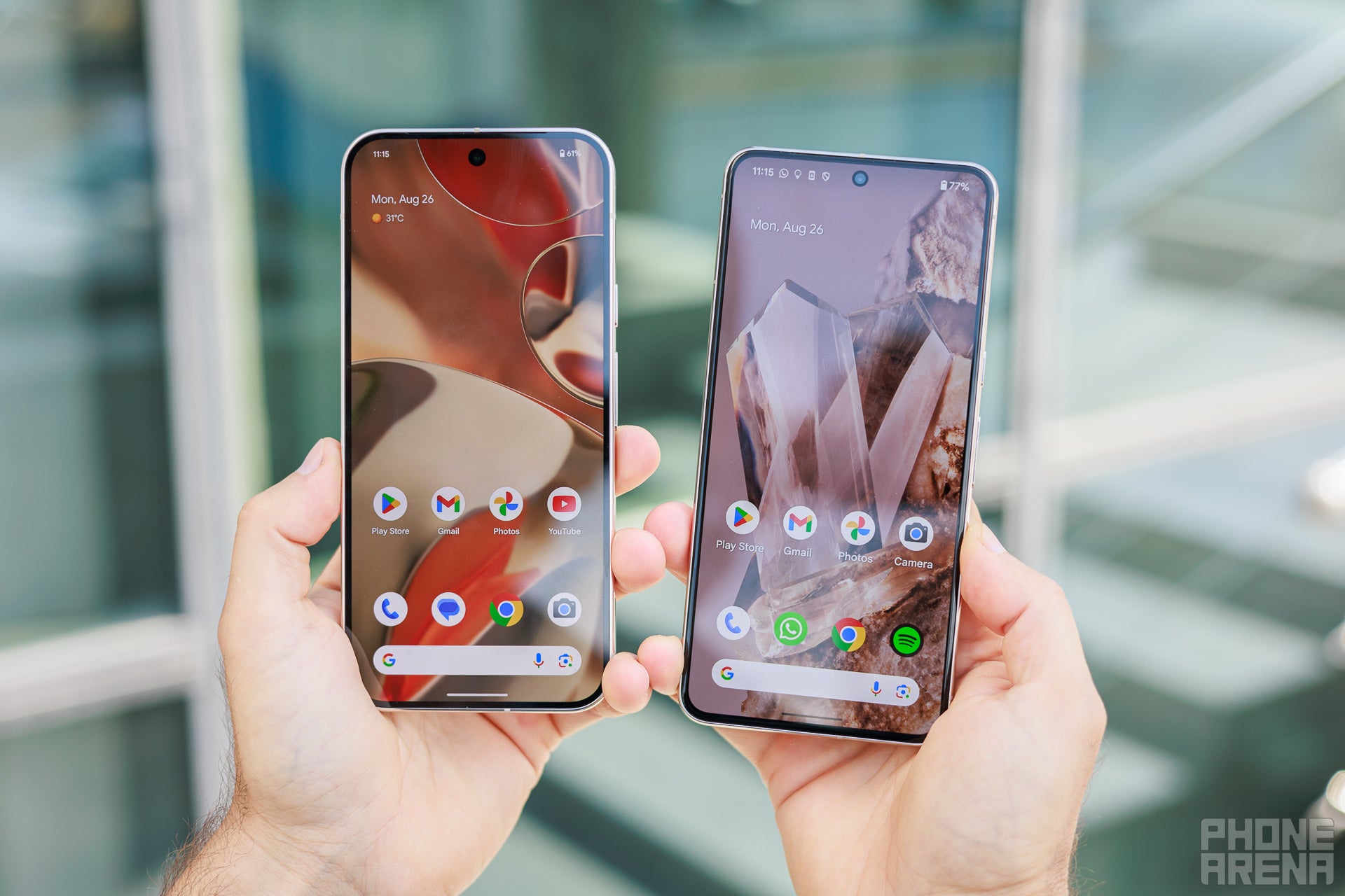 A much brighter screen is available on the Pixel 9 Pro XL (Image by PhoneArena) - Pixel 9 Pro XL vs Pixel 8 Pro: Main differences