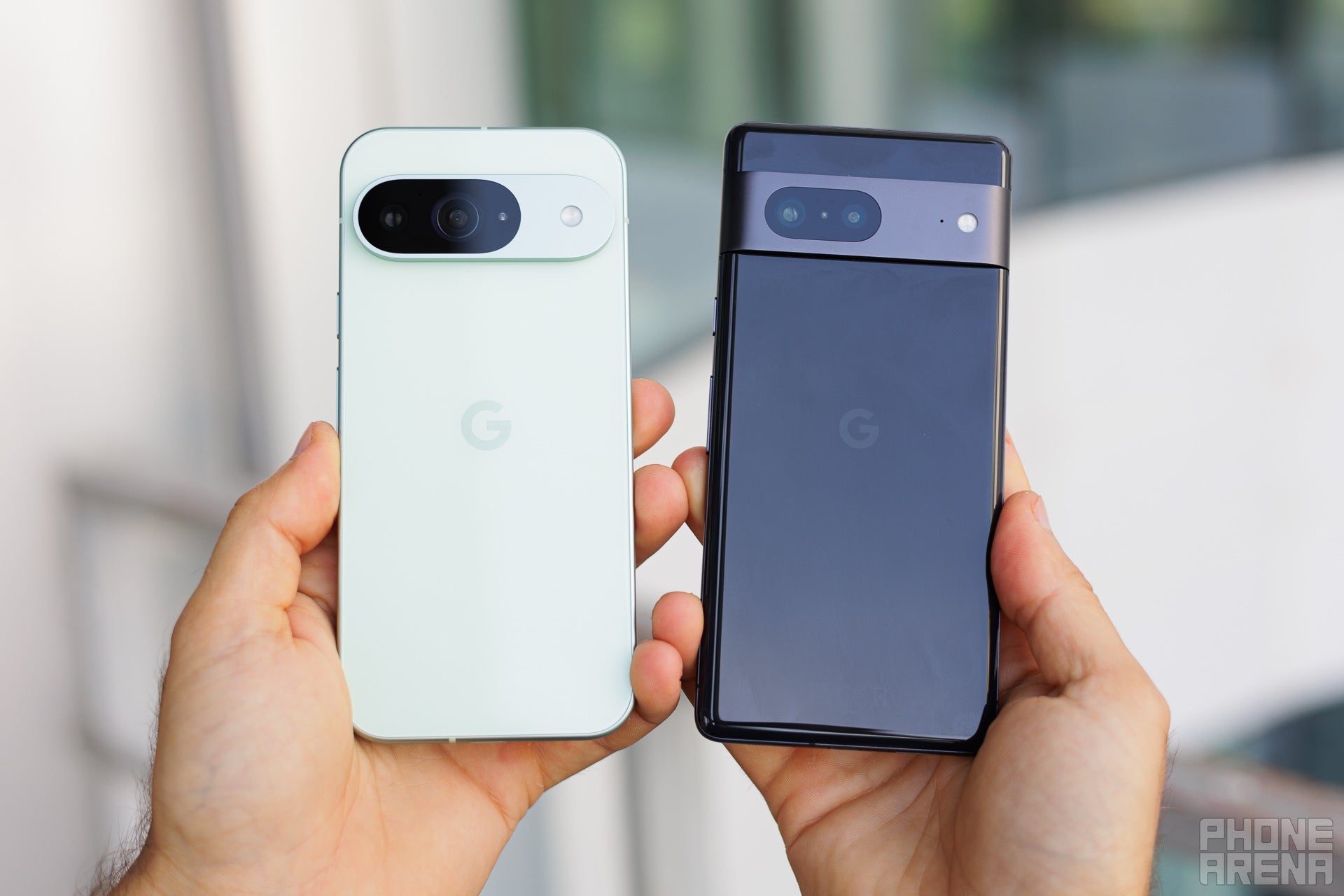 Pixel 9 definitely feels like an entirely different device (Image by PhoneArena) - Google Pixel 9 vs Pixel 7: The Pinnacle of Pixel Evolution