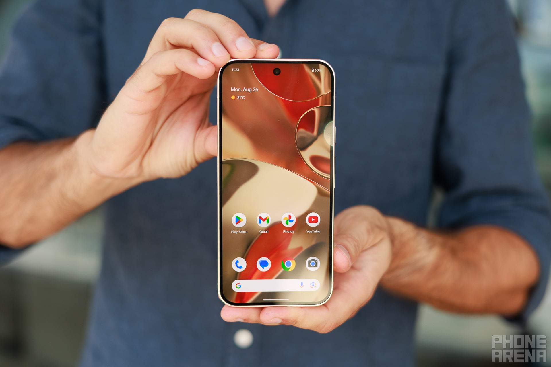 This screen gets super bright (Image by PhoneArena) - Google Pixel 9 Pro XL Review: The premium AI flagship