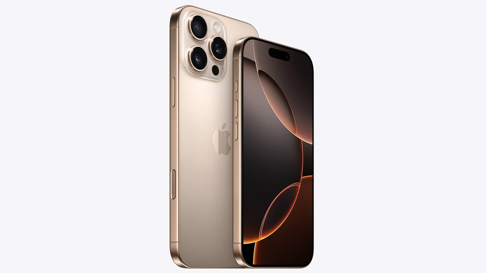 iPhone 16 Pro Max Çöl Titanyum renginde