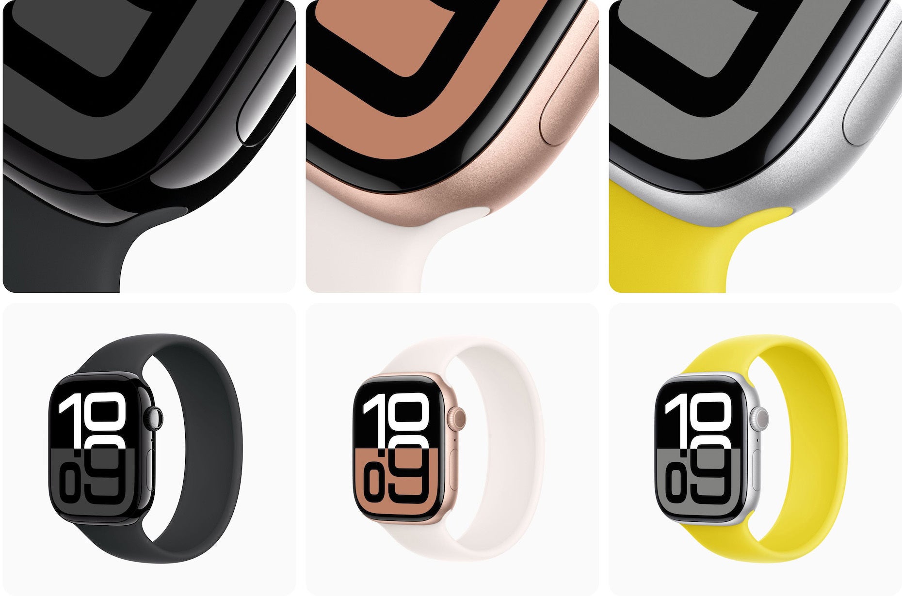 Series 10 aluminum in Jet Black, Rose Gold and Silver - Apple Watch Series 10 Preview: Slightly better, mostly – the same