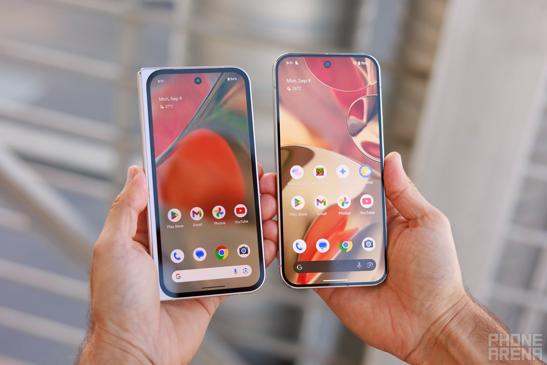 Just be sensible and get the regular Pixel 9 Pro XL (Image by PhoneArena) - Google Pixel 9 Pro Fold vs Pixel 9 Pro XL: Bigger is not always better, and the XL knows it!