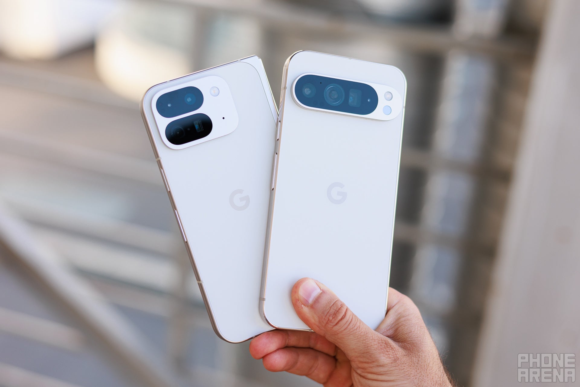 That&#039;s a lot of cameras (Image by PhoneArena) - Google Pixel 9 Pro Fold vs Pixel 9 Pro XL: Bigger is not always better, and the XL knows it!