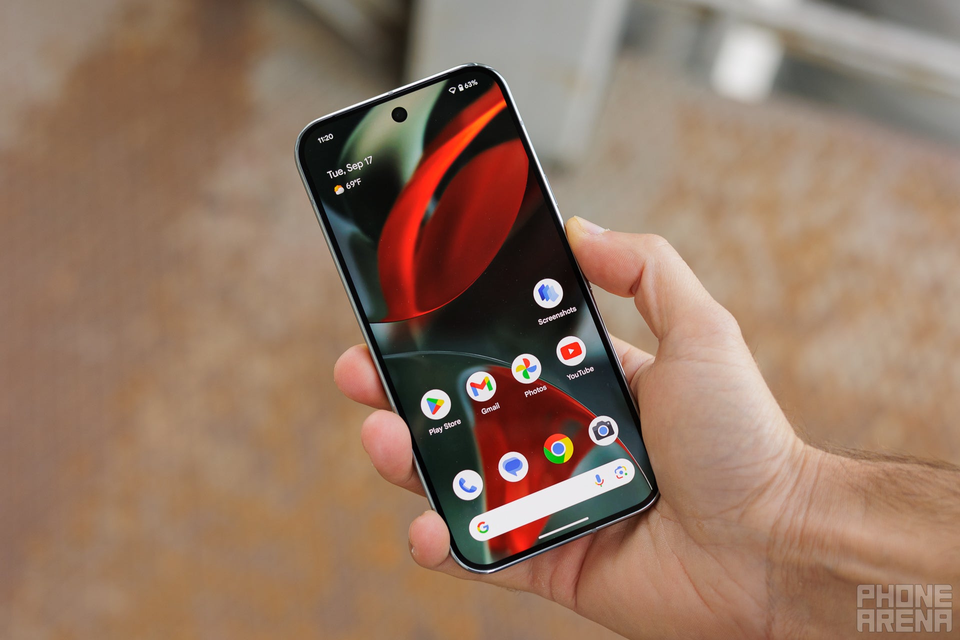 It comes with a 6.3-inch screen, a great middle ground that feels neither too big, nor too small (Image by PhoneArena) - Pixel 9 Pro Review: Google built the dream compact phone