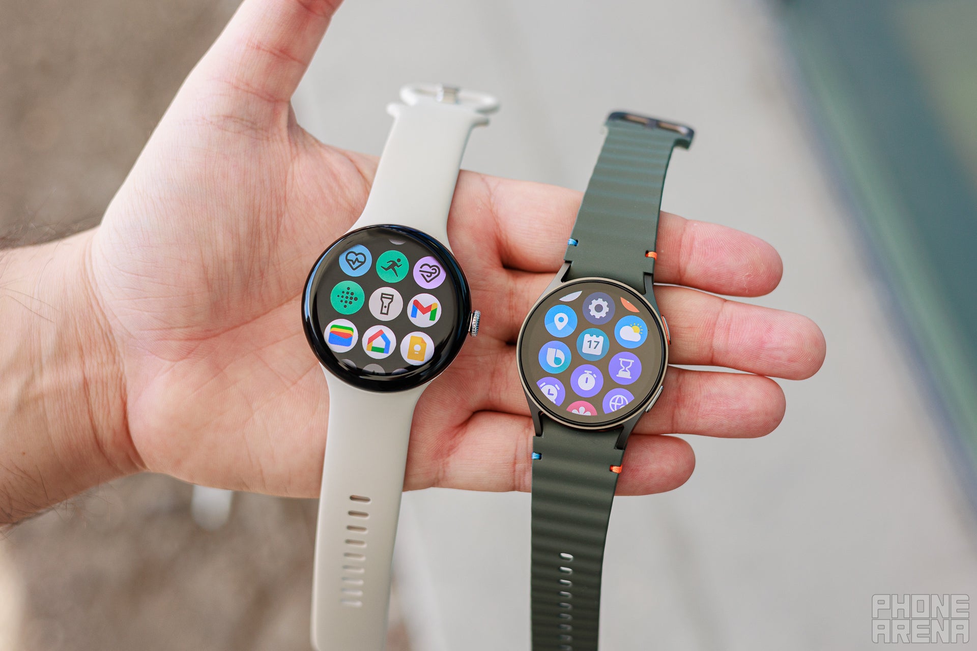 Classy as classy gets (Image by PhoneArena) - Google Pixel Watch 3 vs Samsung Galaxy Watch 7: Extravaganza