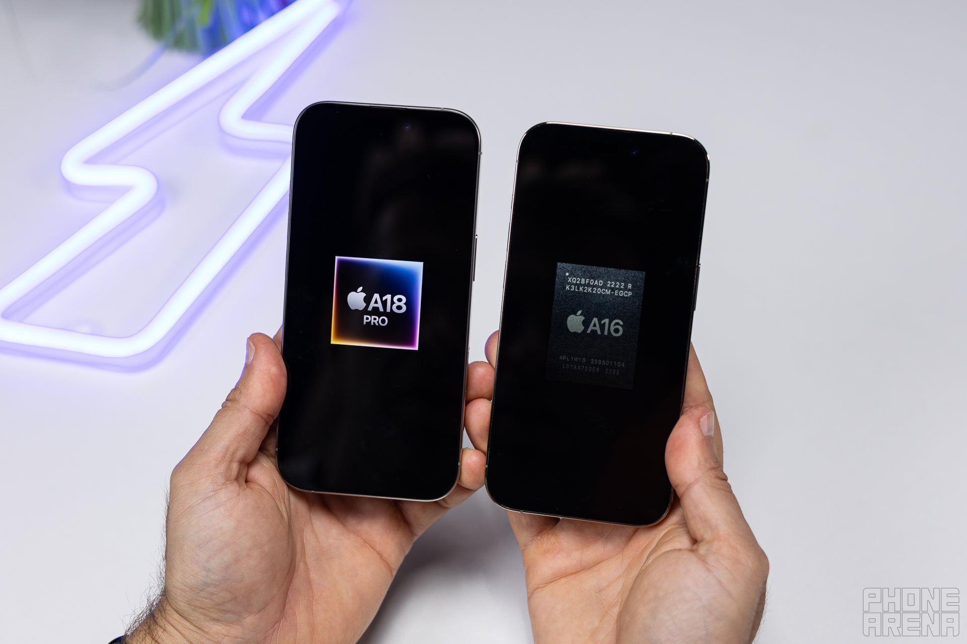 A18 Pro chip is faster and more efficient (Image by PhoneArena) - iPhone 16 Pro vs iPhone 14 Pro: What has changed?