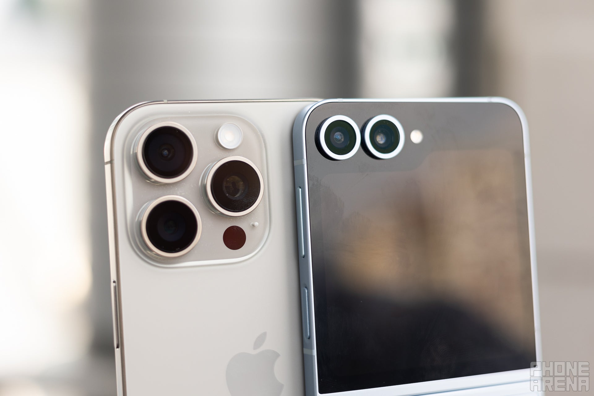 There&#039;s one additional camera on the iPhone 16 Pro, and it makes a difference&amp;nbsp;(Image by PhoneArena) - Galaxy Z Flip 6 vs iPhone 16 Pro: We compare the incomparable