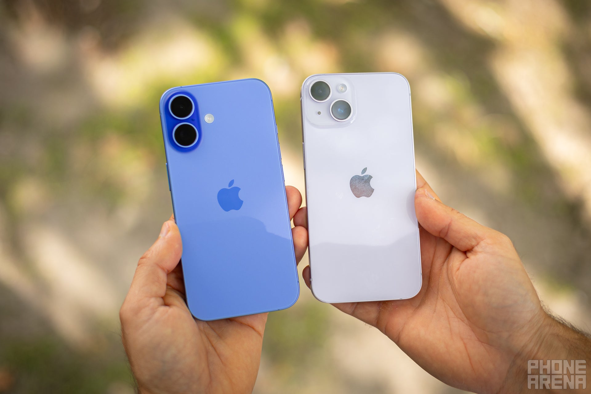 The iPhone gets some of its color back with the 16 series, but you don&#039;t have a yellow or a red version (Image by PhoneArena) - iPhone 16 vs iPhone 14: All upgrades explained